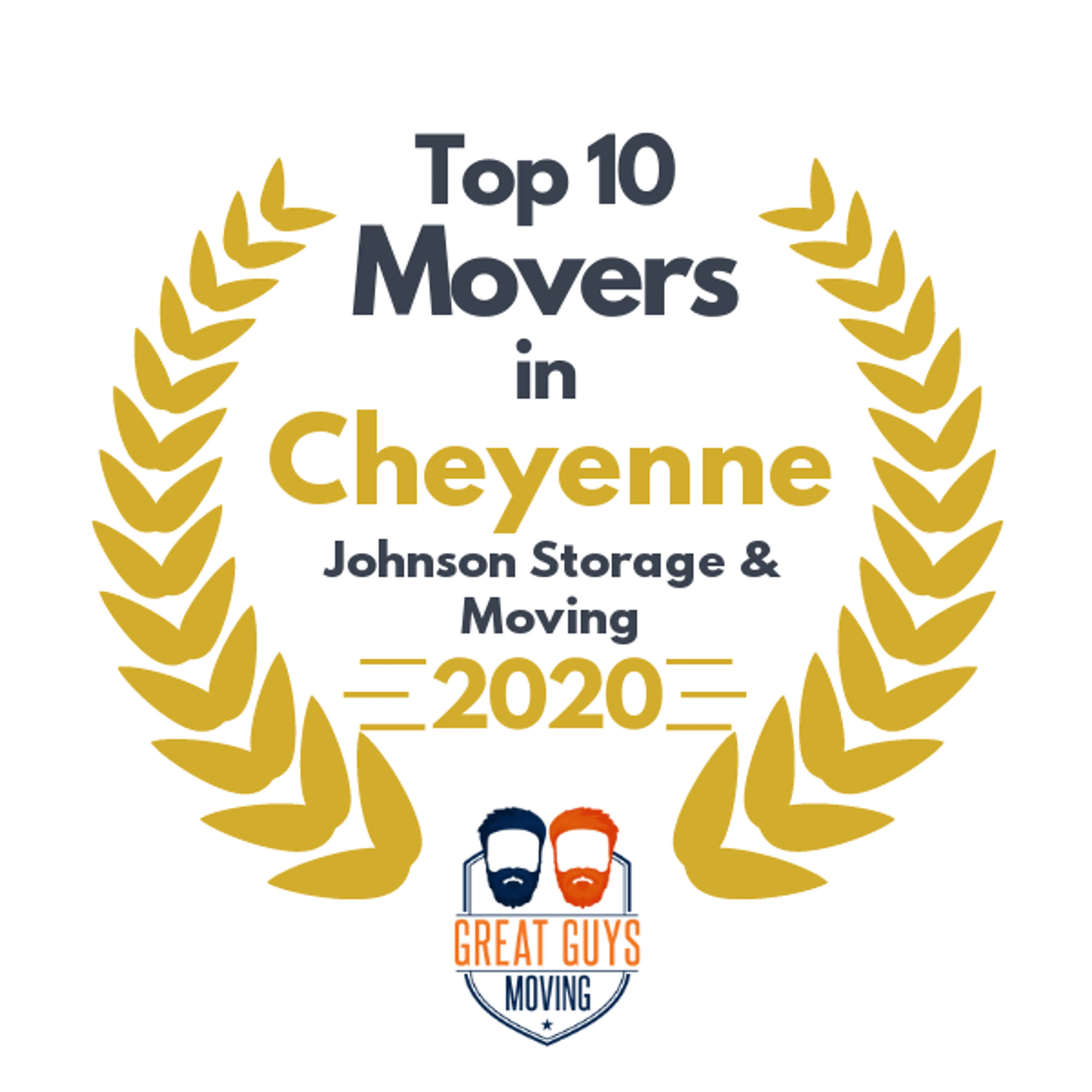 Top 10 Movers in Cheyenne, WY 2020 award