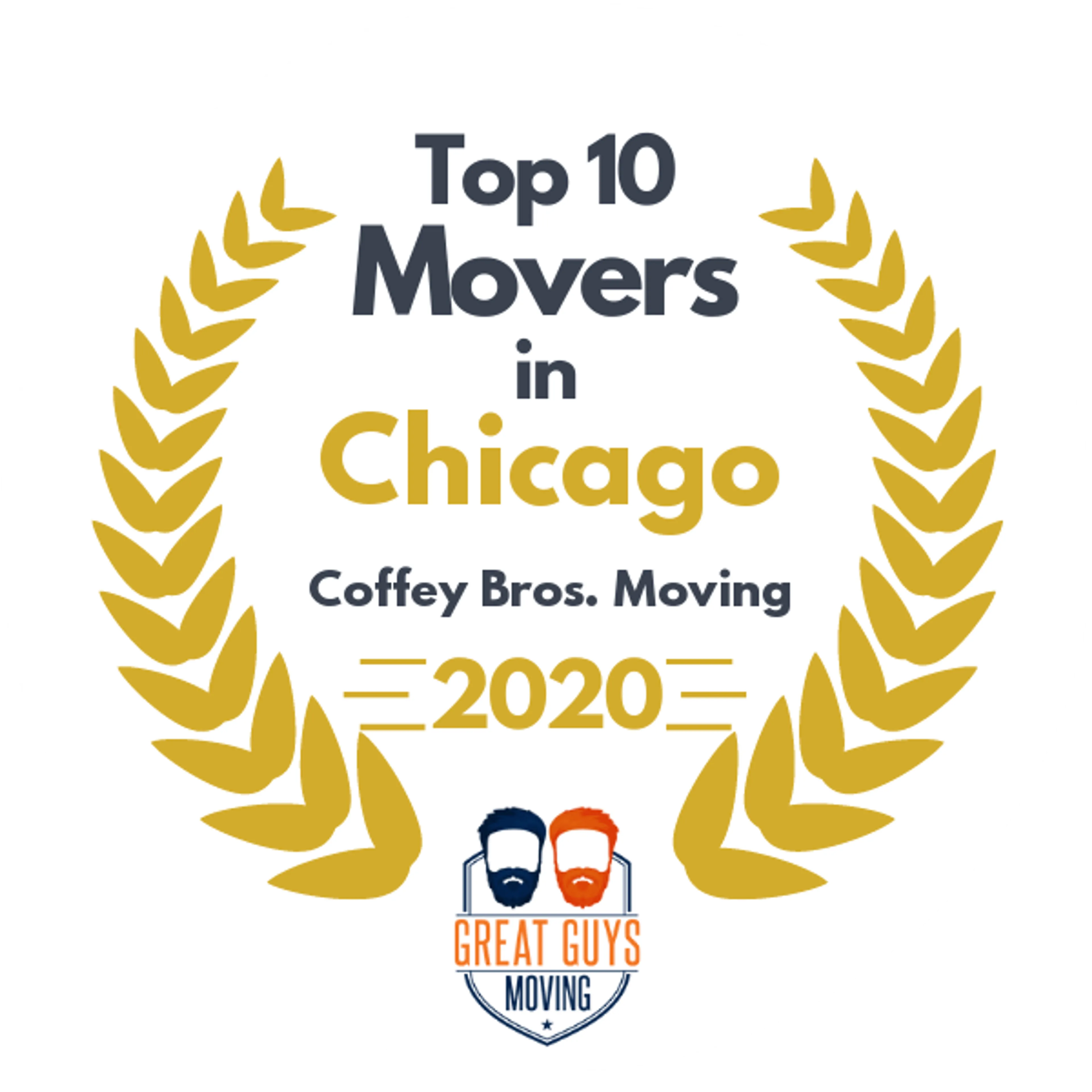 Top 10 Movers in Chicago, IL 2020 award