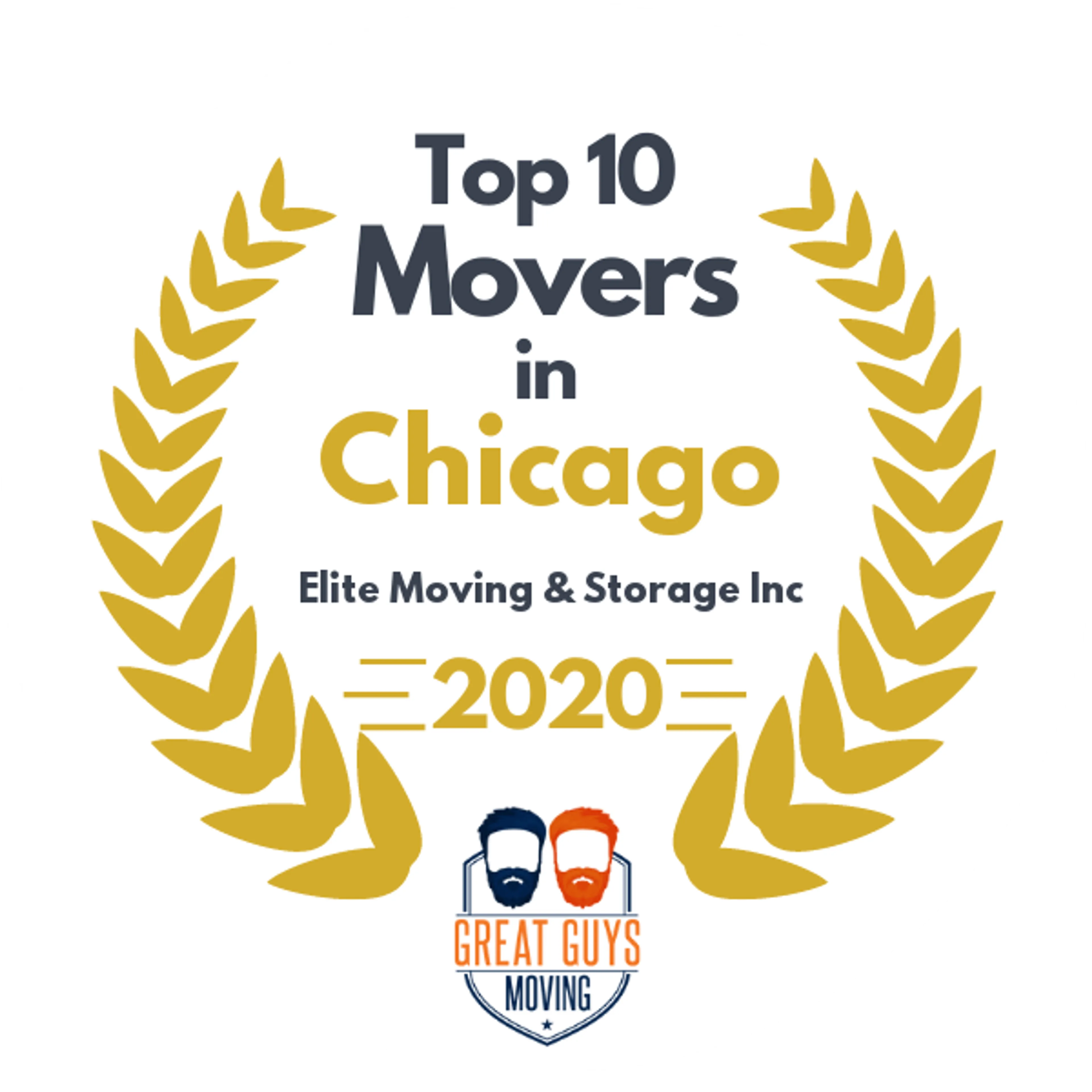 Top 10 Movers in Chicago, IL 2020 award