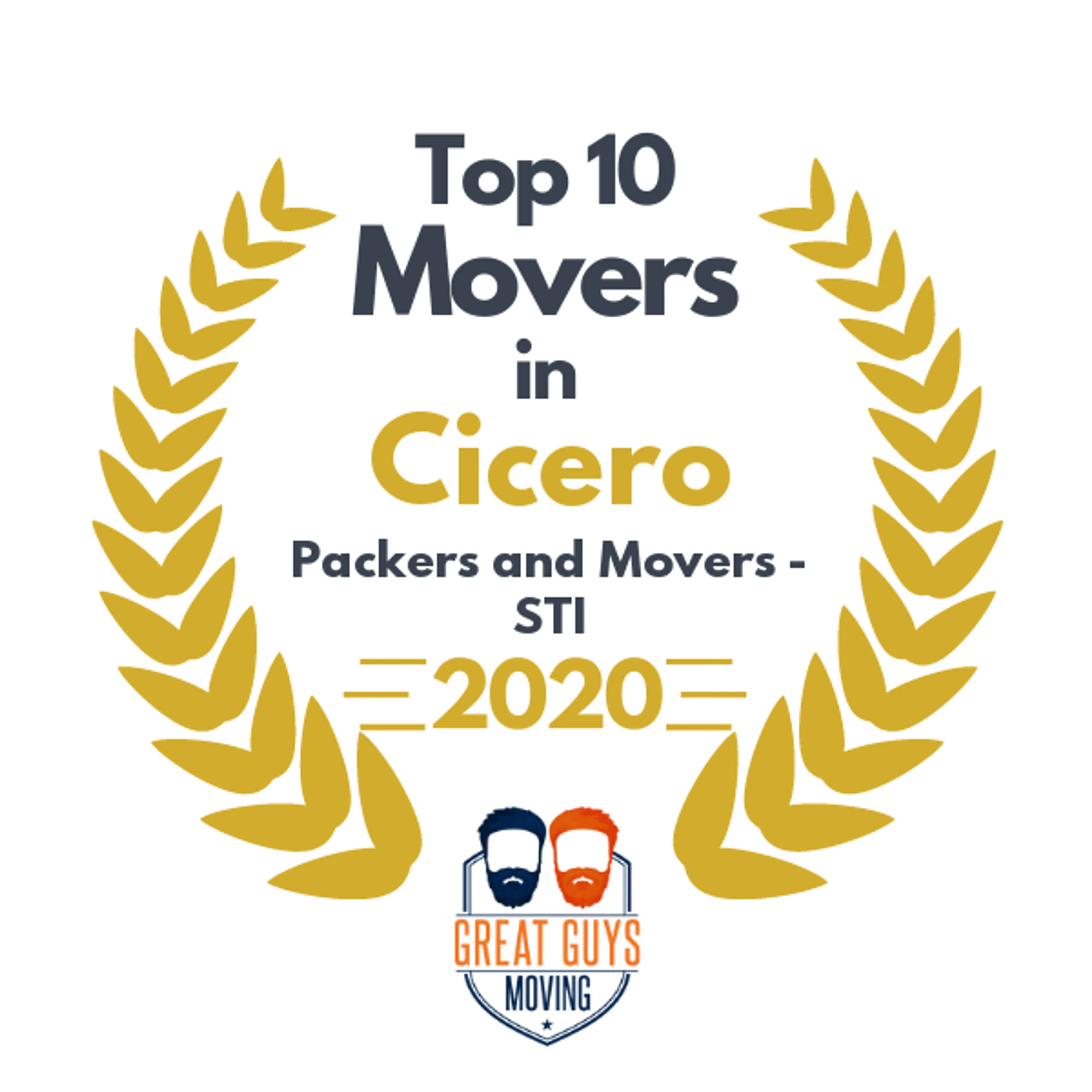 Top 10 Movers in Cicero, IL 2020 award