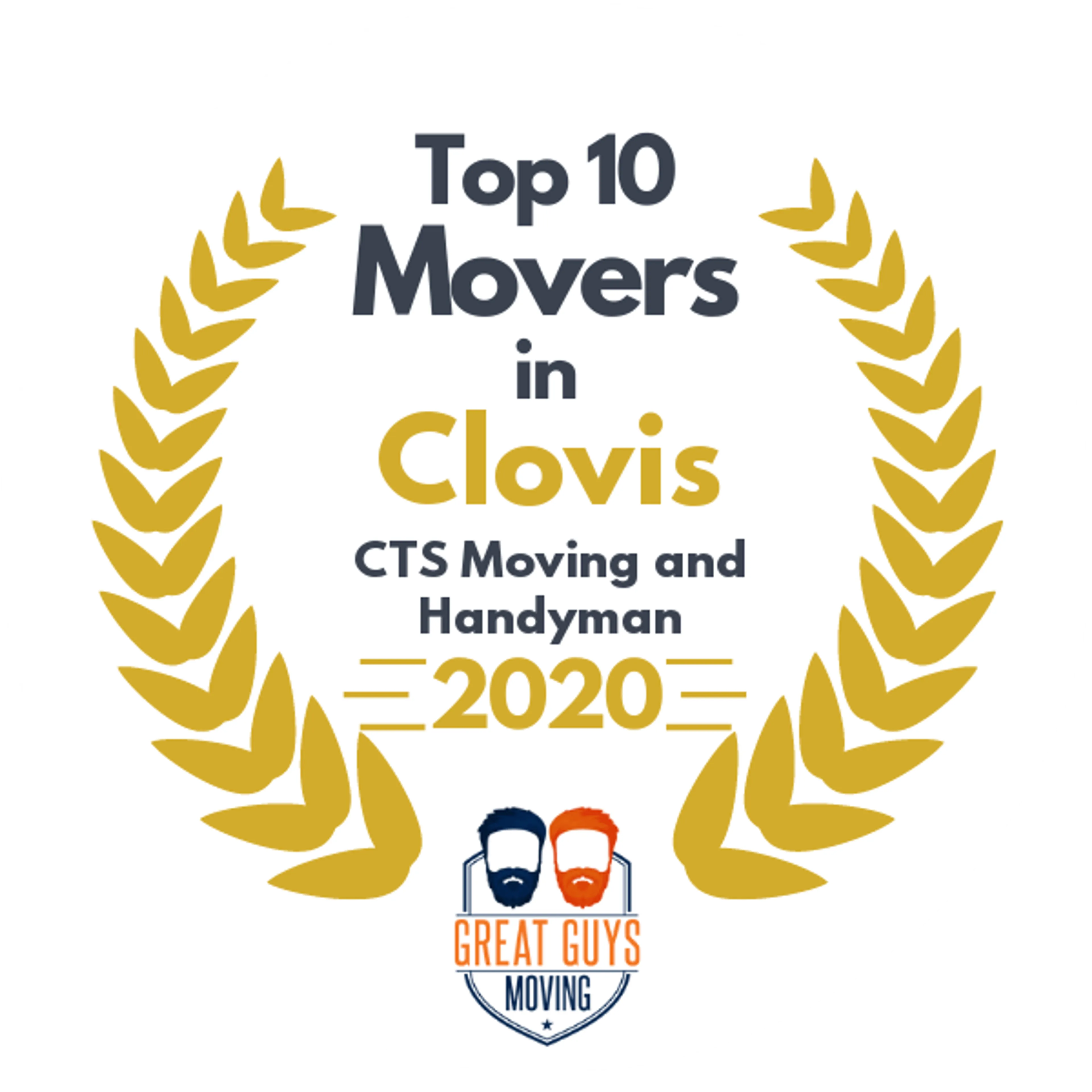 Top 10 Movers in Fresno, CA 2020 award