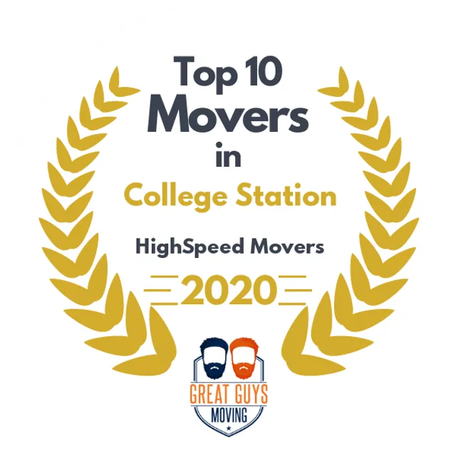 Top 10 Movers in College Station, TX 2020 award