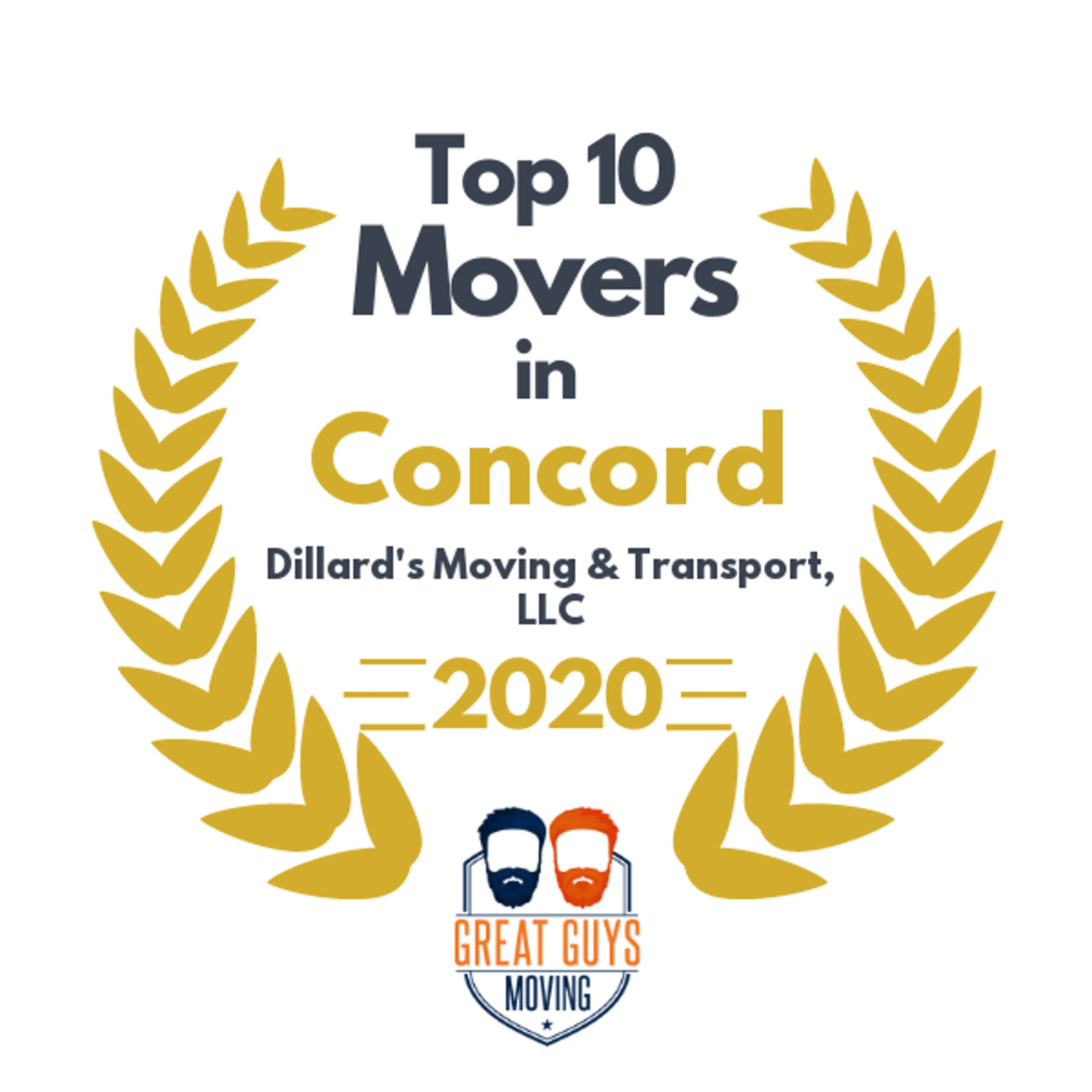 Top 10 Movers in Charlotte, NC 2020 award