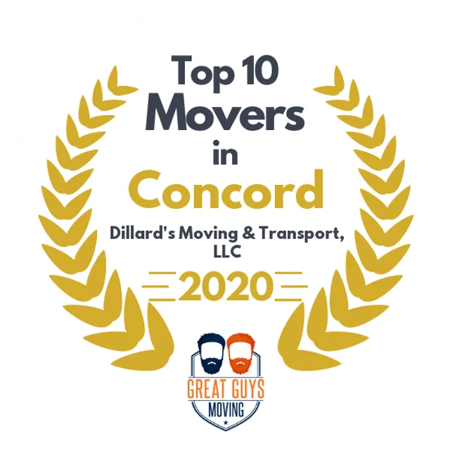 Top 10 Movers in Charlotte, NC 2020 award