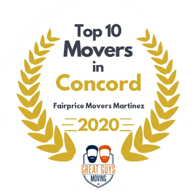 Top 10 Movers in Modesto, CA 2020 award