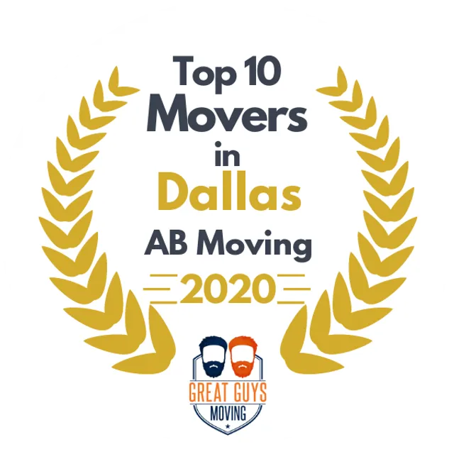 Top 10 Movers in Dallas, TX 2020 award