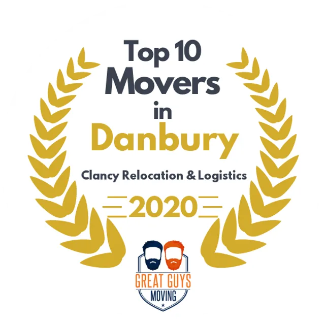 Top 10 Movers in Danbury, CT 2020 award