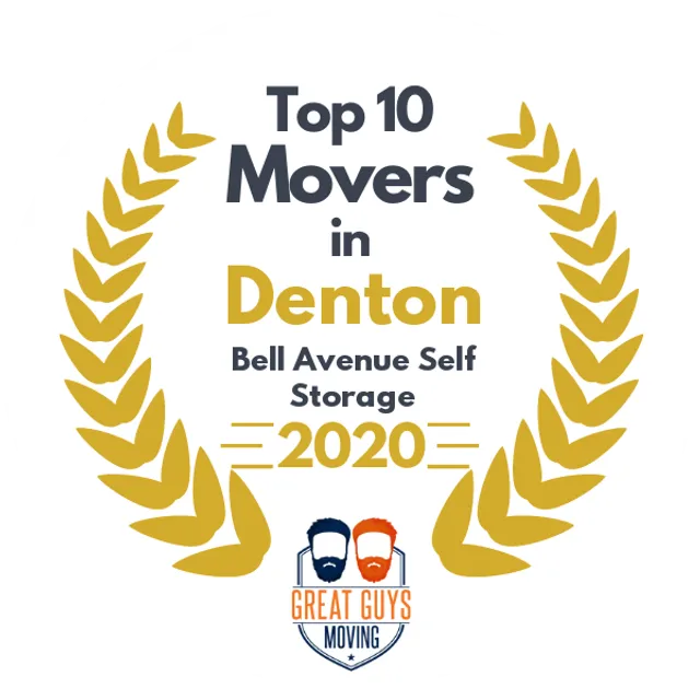 Top 10 Movers in Denton, TX 2020 award