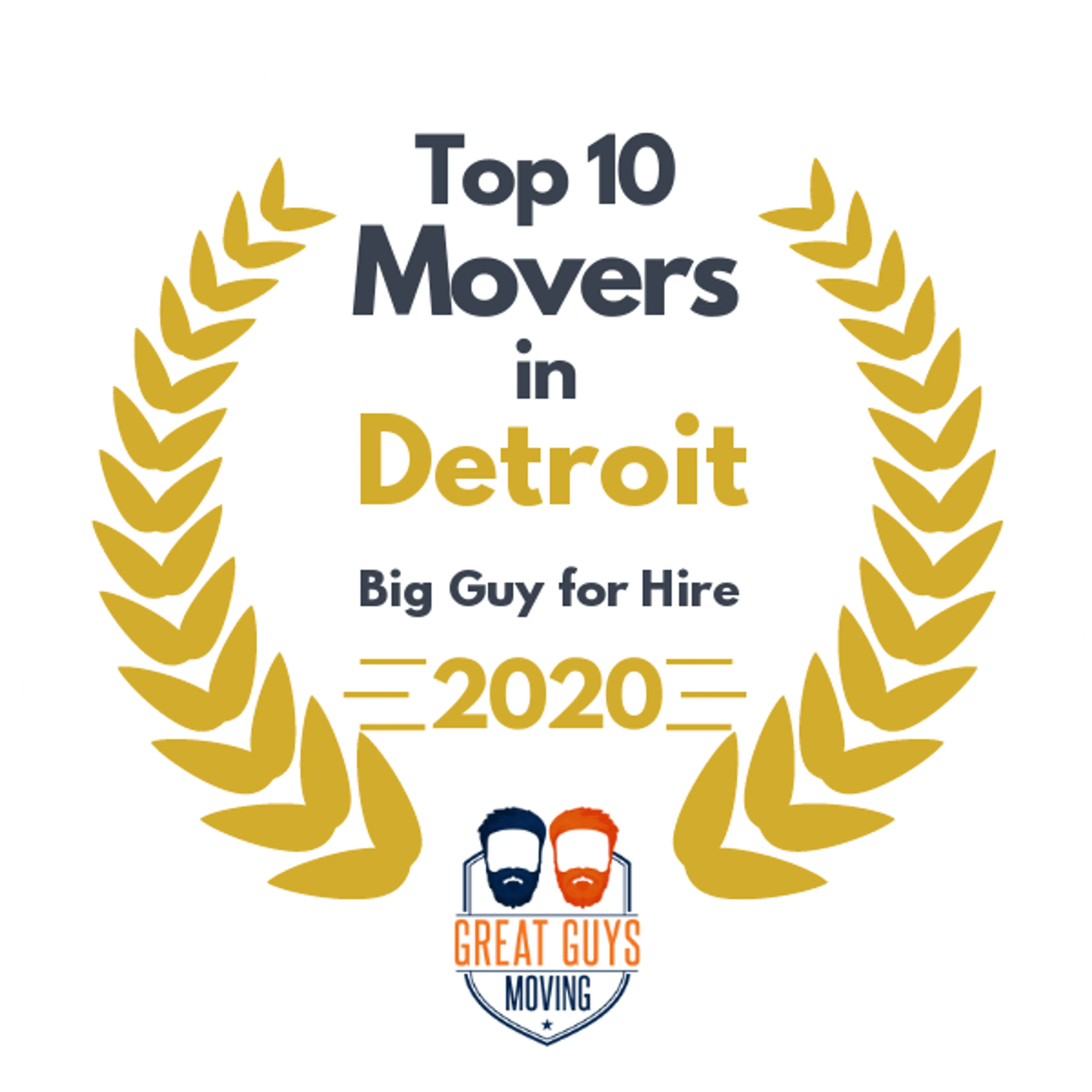 Top 10 Movers in Detroit, MI 2020 award