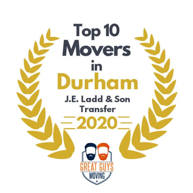 Top 10 Movers in Raleigh, NC 2020 award