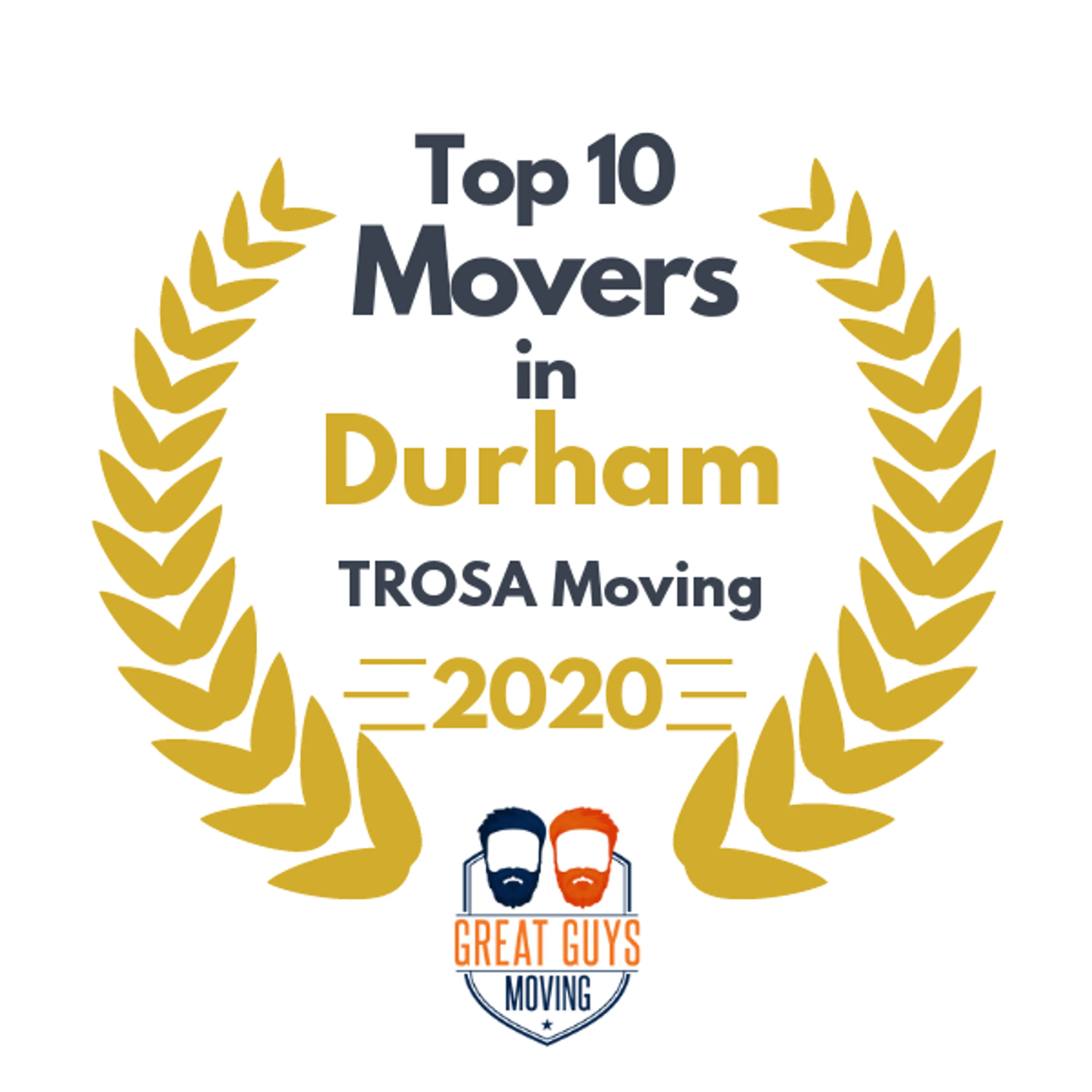 Top 10 Movers in Raleigh, NC 2020 award