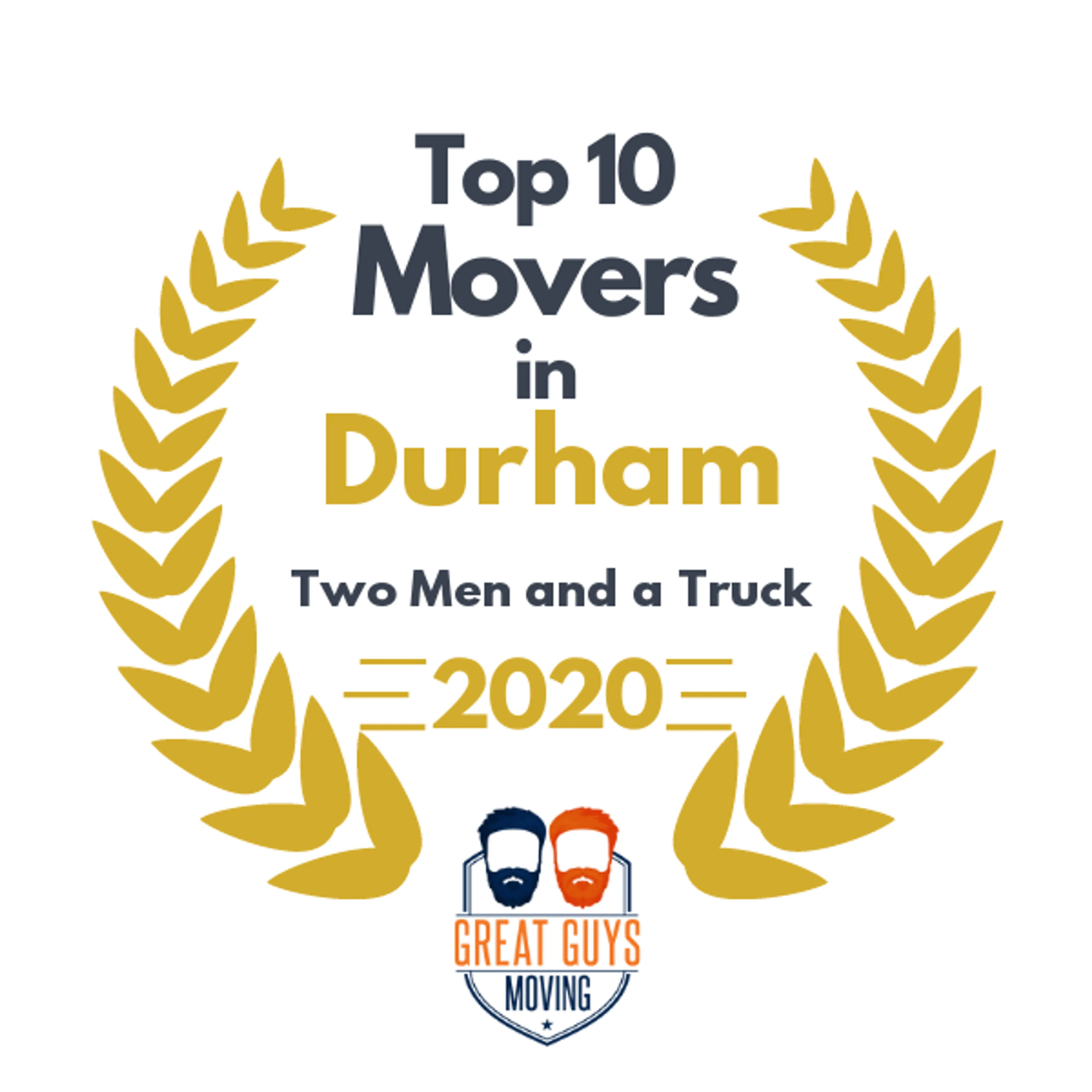 Top 10 Movers in Raleigh, NC 2020 award