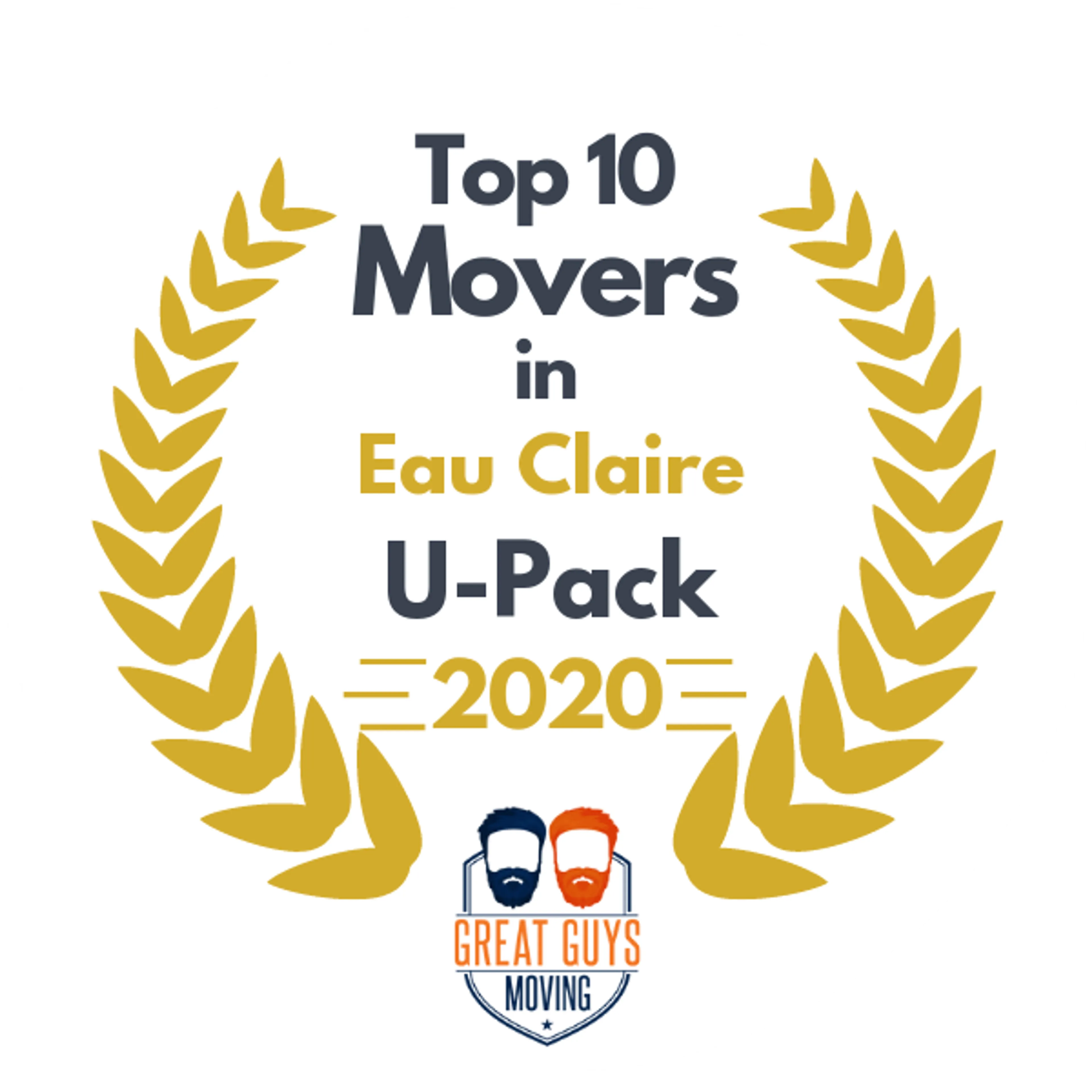 Top 10 Movers in Eau Claire, WI 2020 award