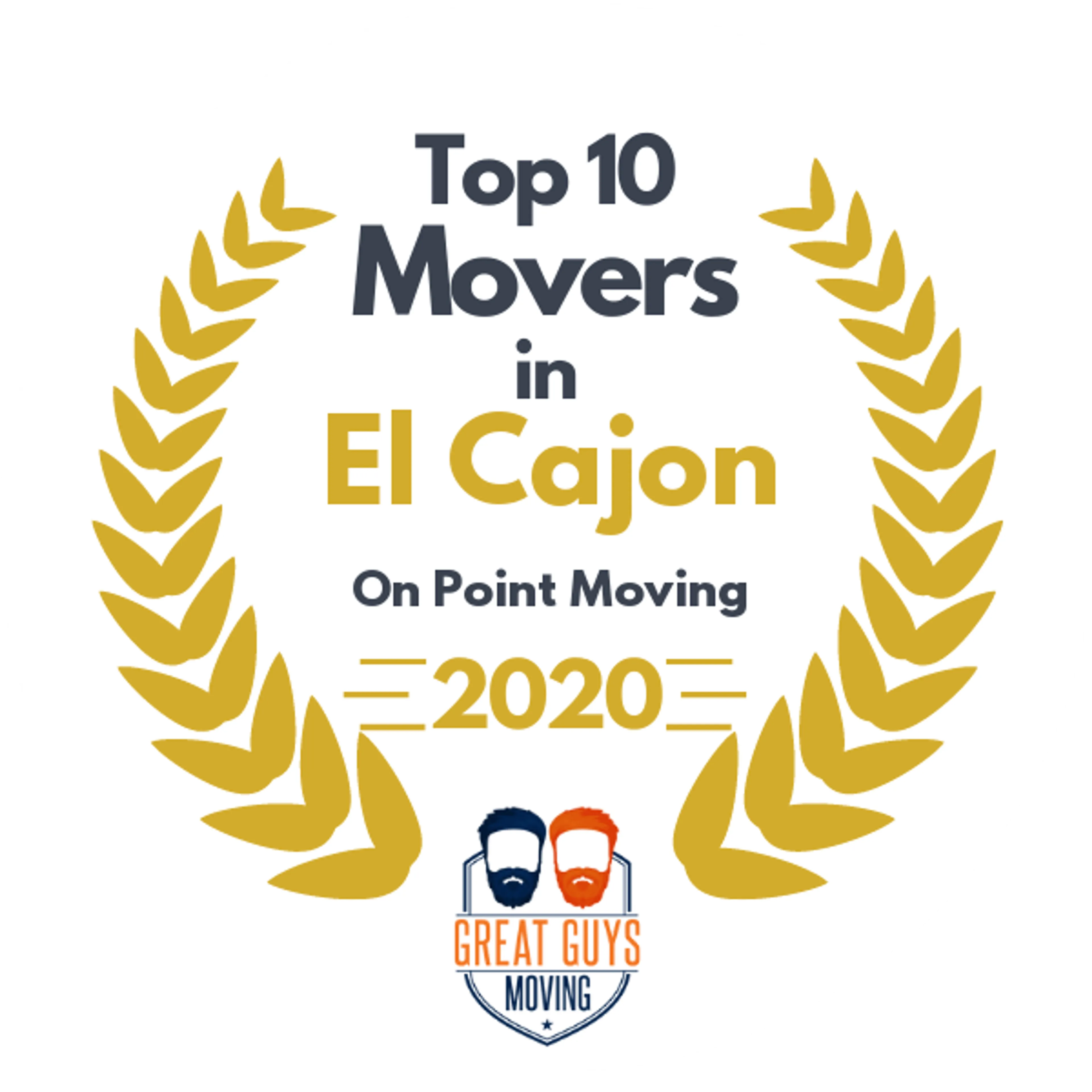 Top 10 Movers in San Diego, CA 2020 award
