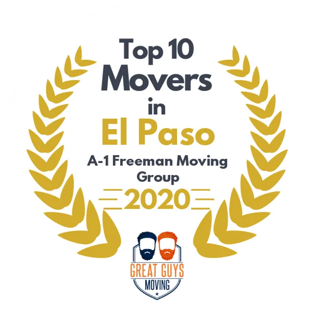 Top 10 Movers in El Paso, TX 2020 award