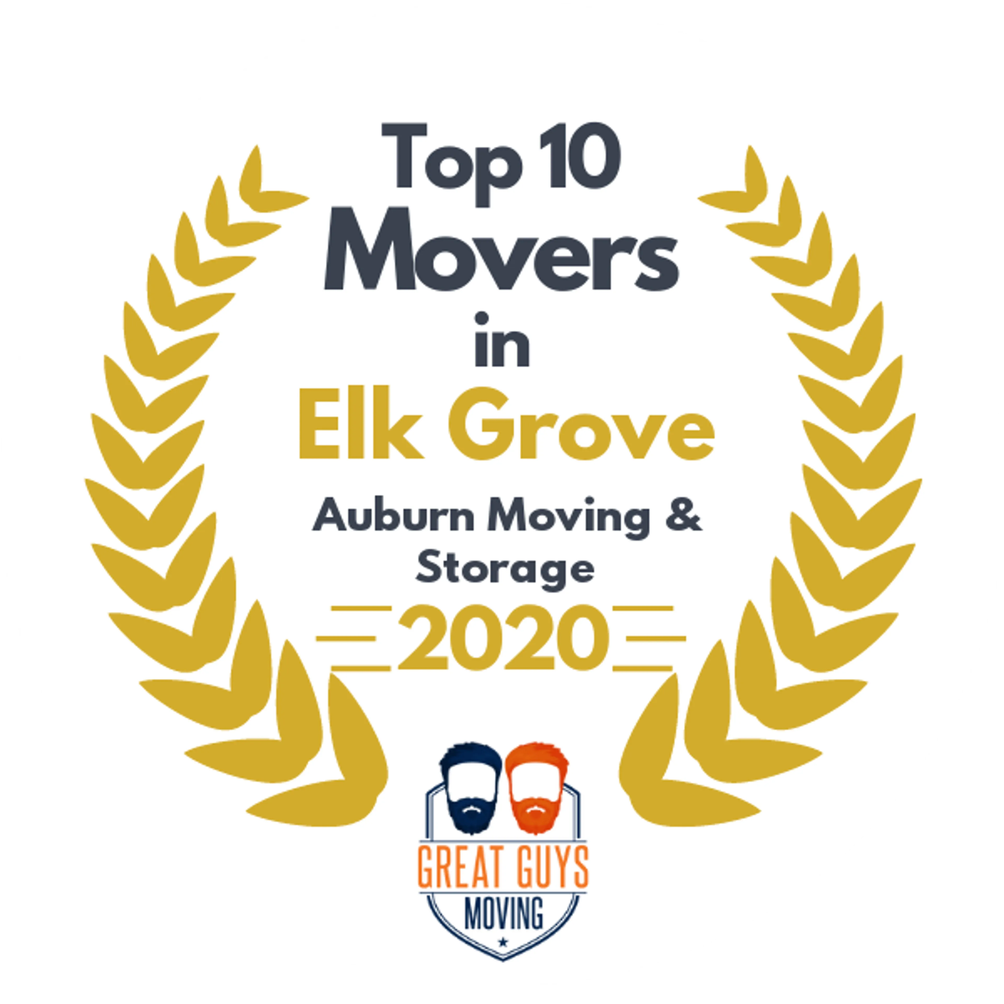 Top 10 Movers in Sacramento, CA 2020 award