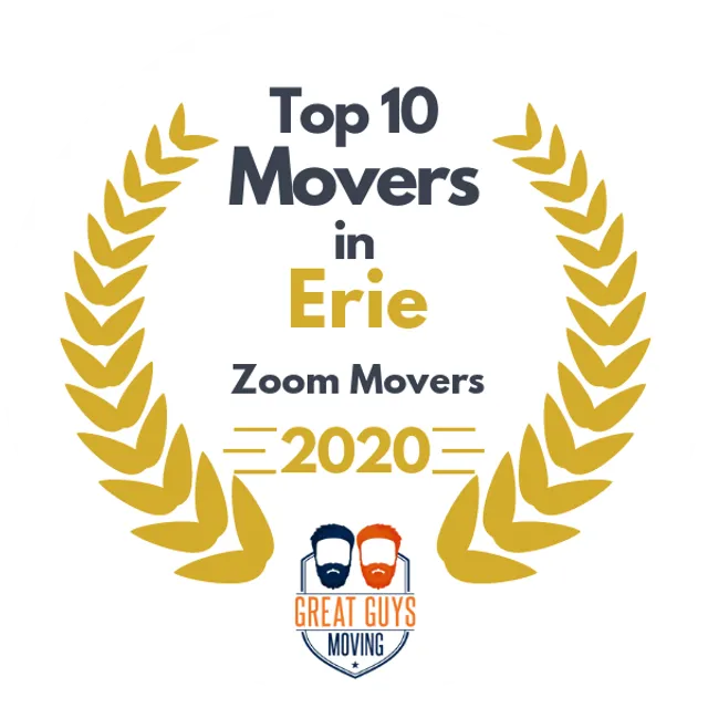 Top 10 Movers in Erie, PA 2020 award