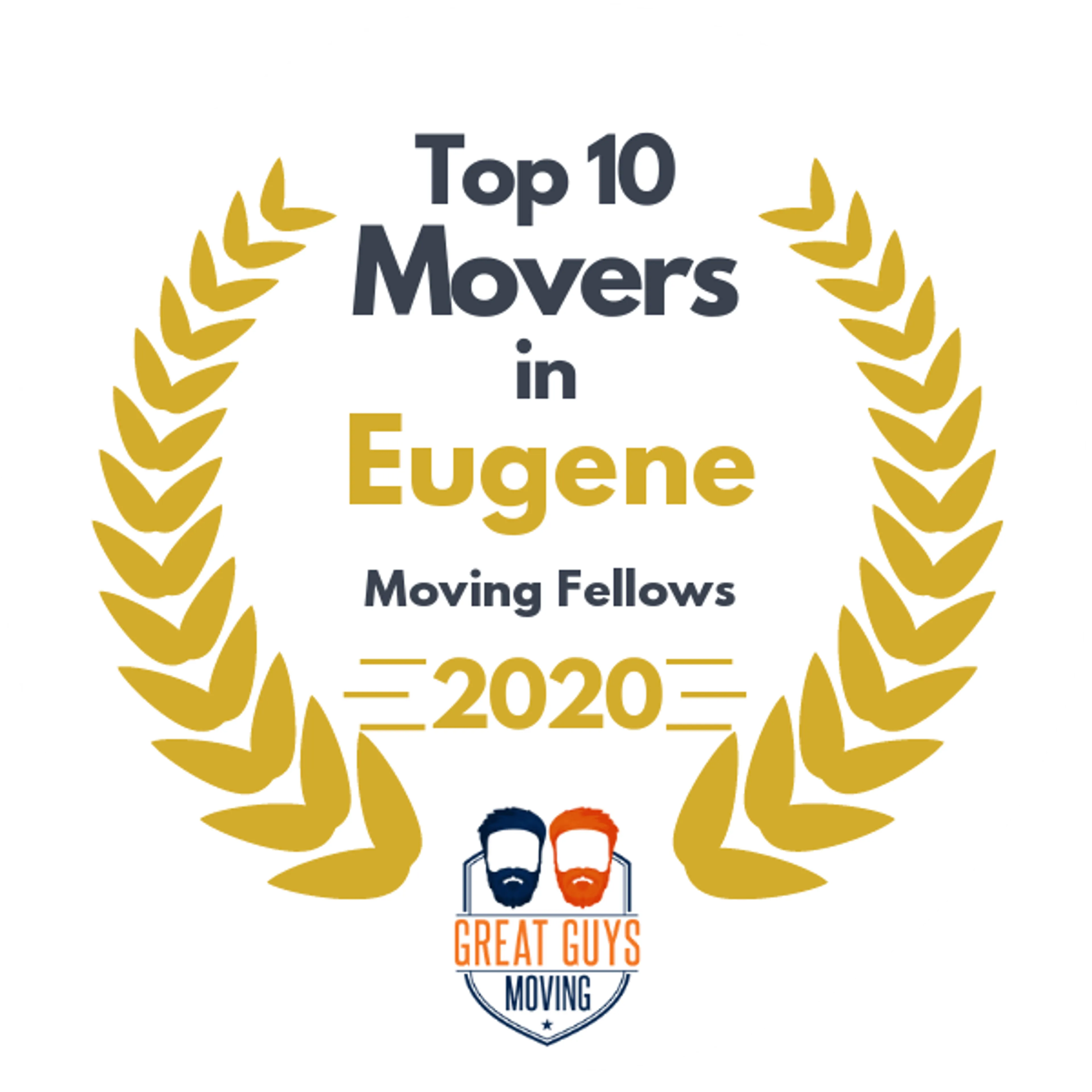 Top 10 Movers in Eugene, OR 2020 award
