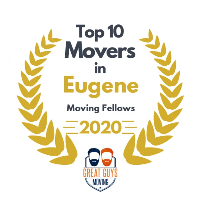 Top 10 Movers in Eugene, OR 2020 award