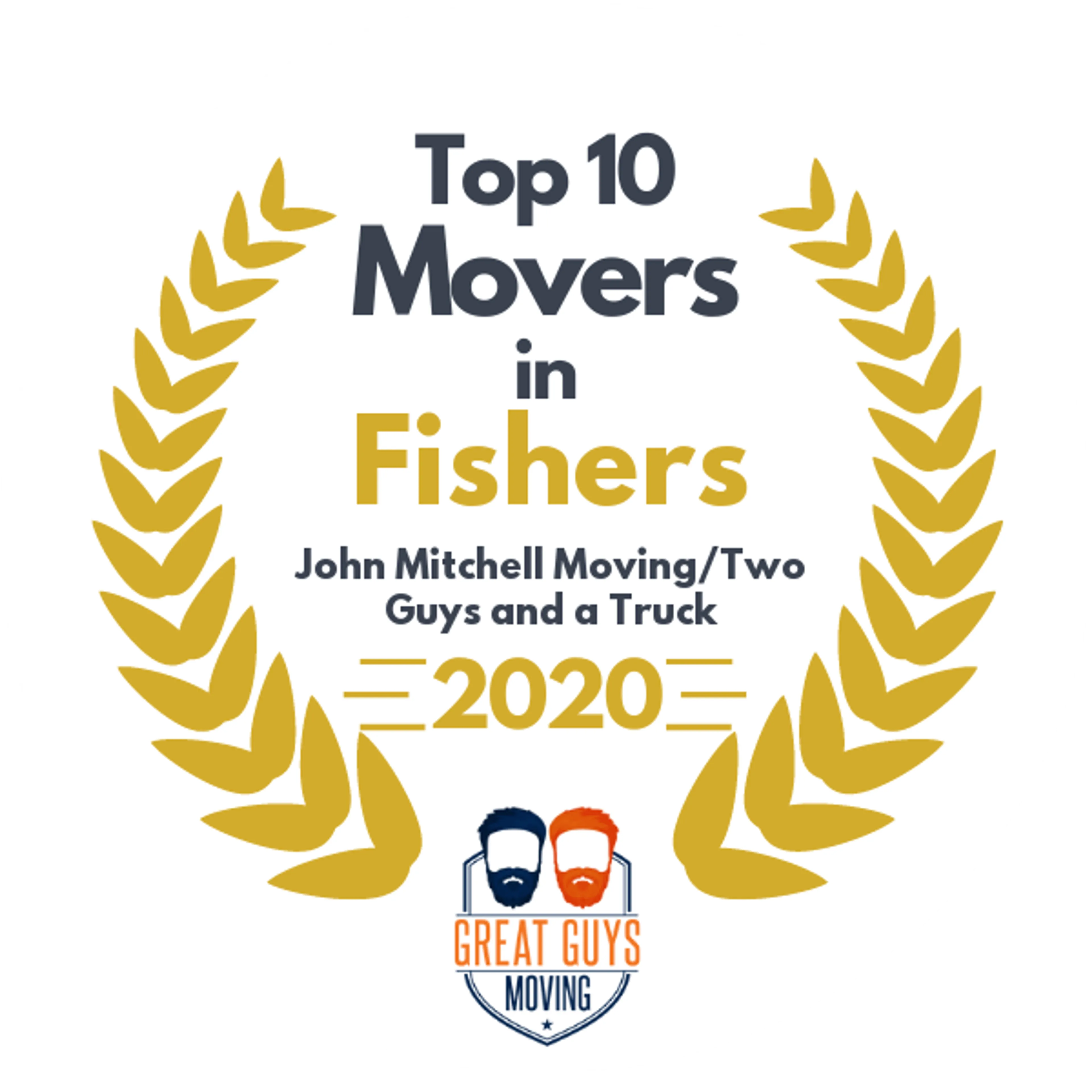 Top 10 Movers in Indianapolis, IN 2020 award