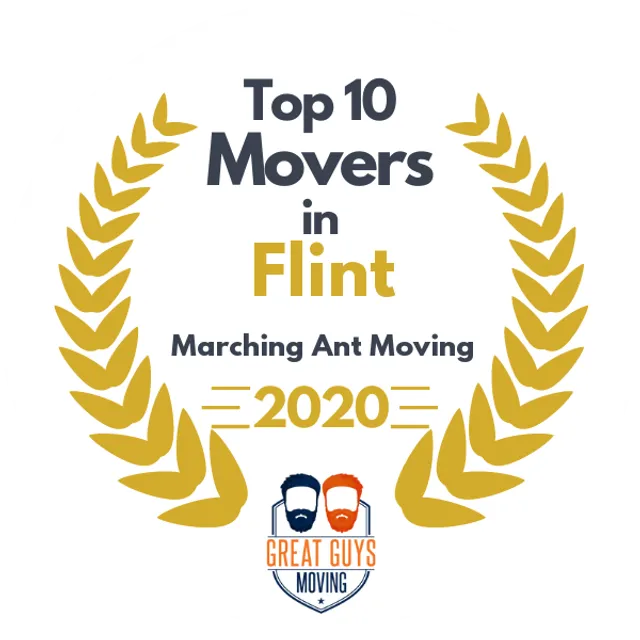 Top 10 Movers in Flint, MI 2020 award