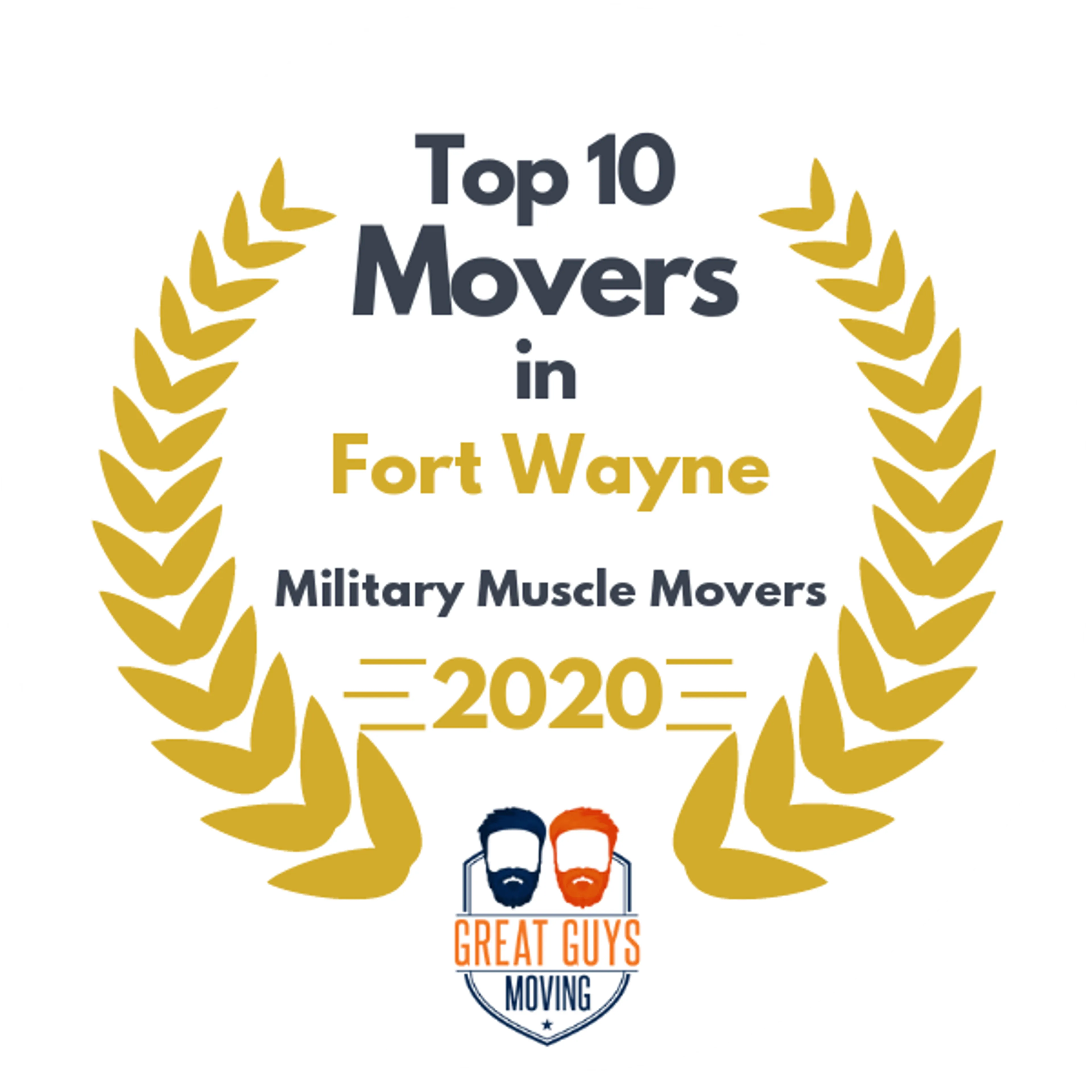Top 10 Movers in Fort Wayne, IN 2020 award