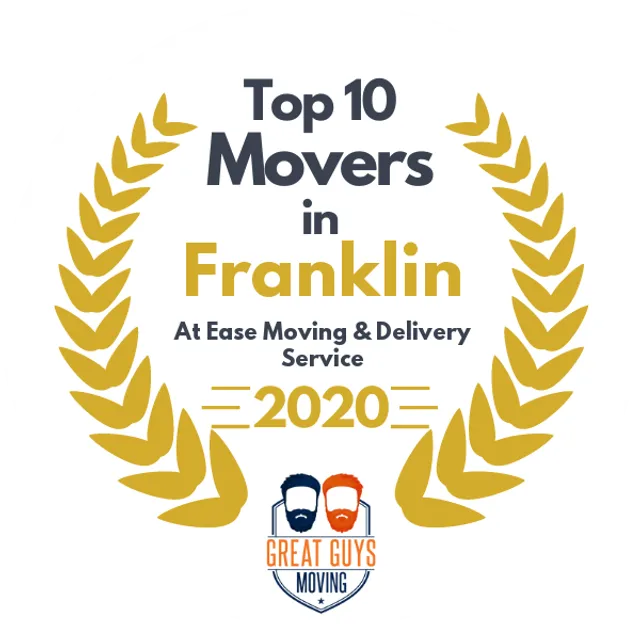 Top 10 Movers in Nashville, TN 2020 award