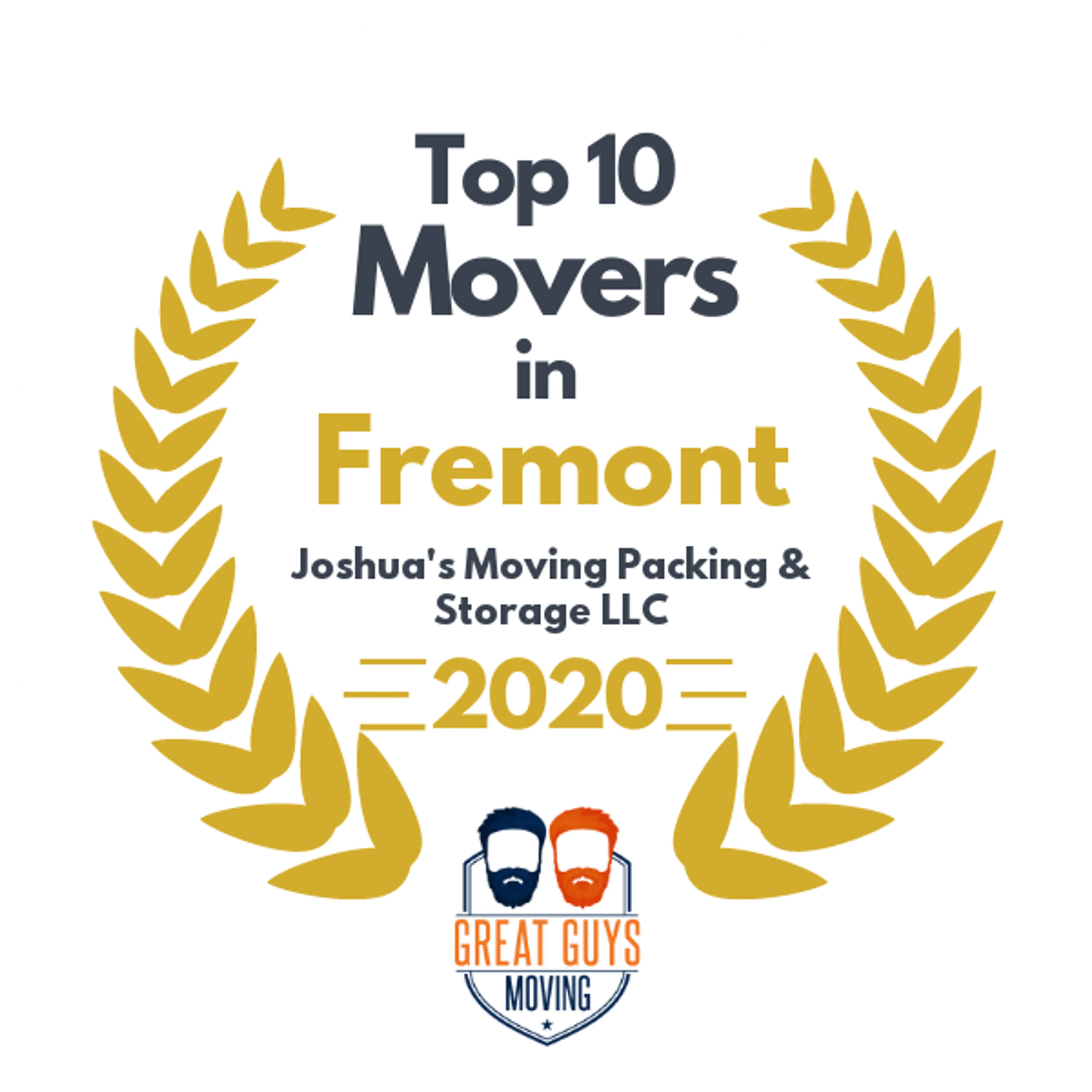 Top 10 Movers in San Jose, CA 2020 award
