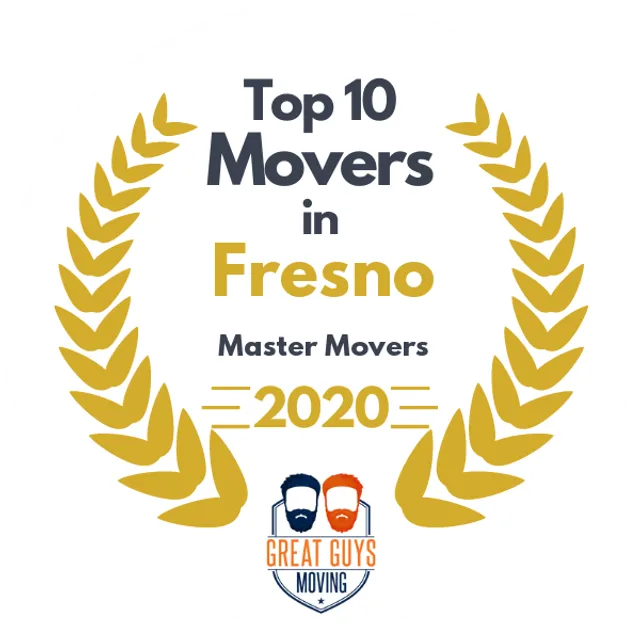 Top 10 Movers in Fresno, CA 2020 award