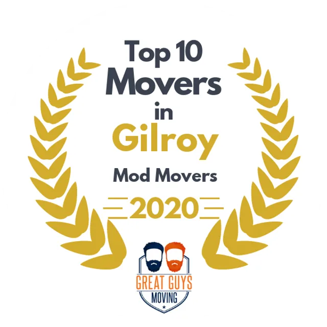 Top 10 Movers in San Jose, CA 2020 award