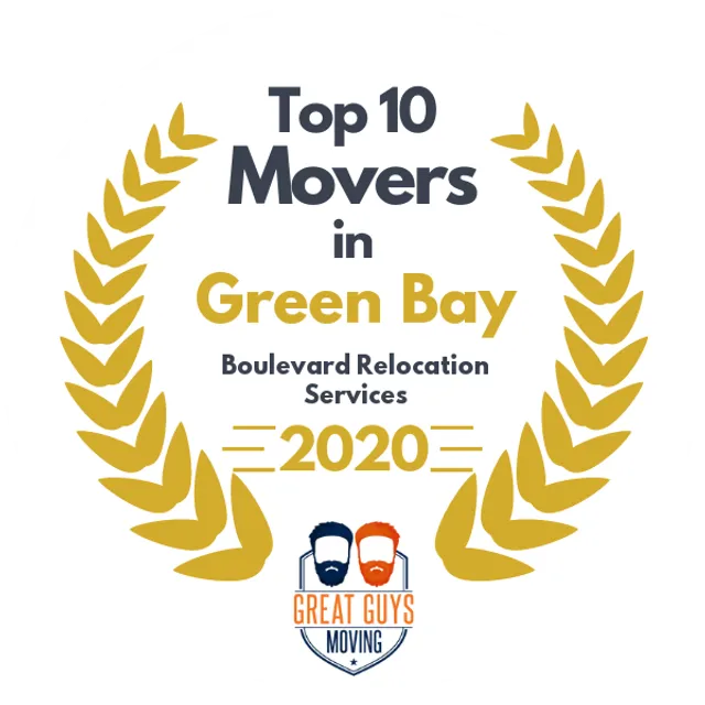 Top 10 Movers in Green Bay, WI 2020 award