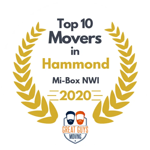 Top 10 Movers in Hammond, IN 2020 award