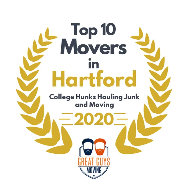 Top 10 Movers in Hartford, CT 2020 award