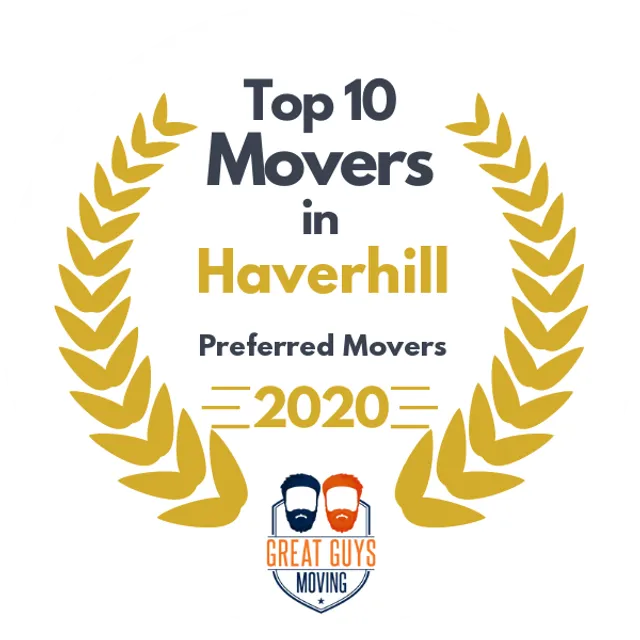 Top 10 Movers in Lowell, MA 2020 award