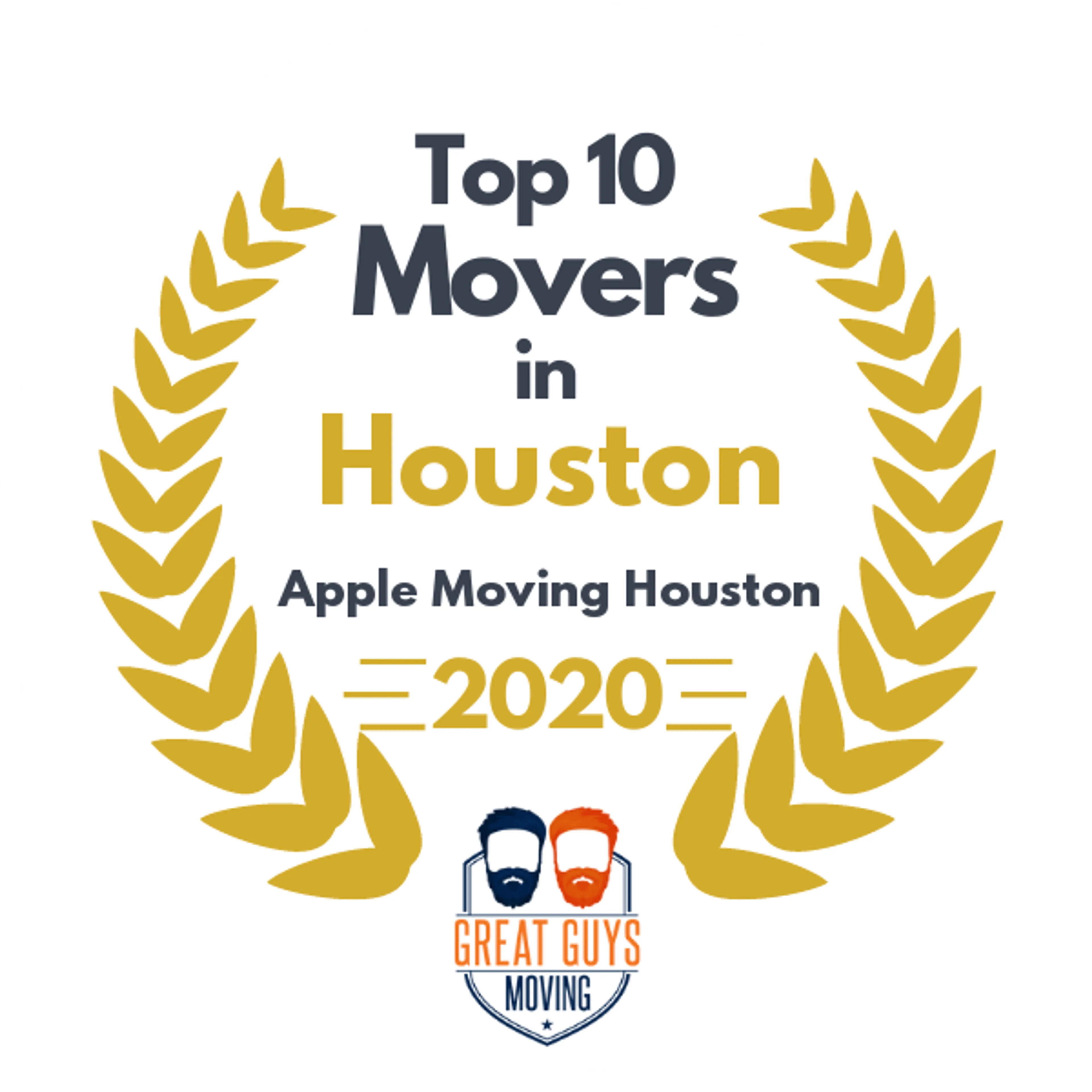 Top 10 Movers in Houston, TX 2020 award