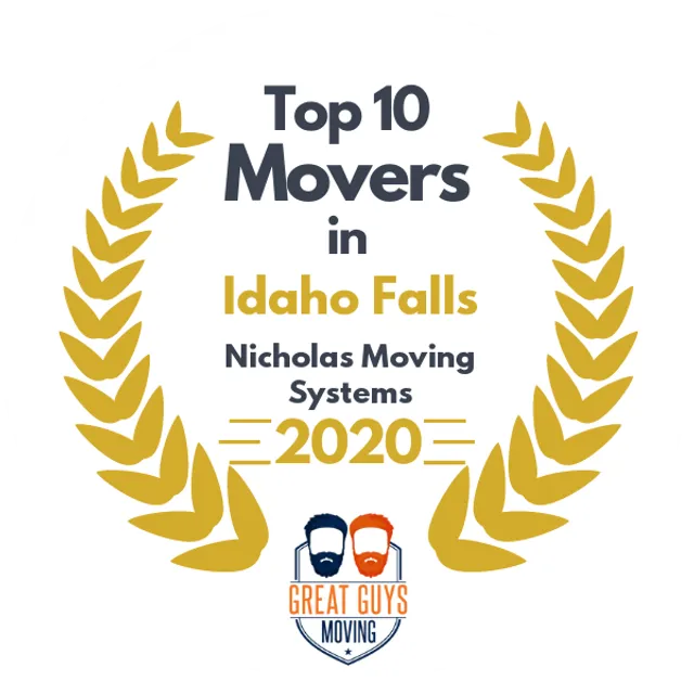 Top 10 Movers in Idaho Falls, ID 2020 award