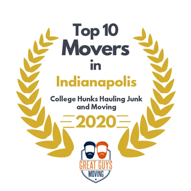 Top 10 Movers in Indianapolis, IN 2020 award