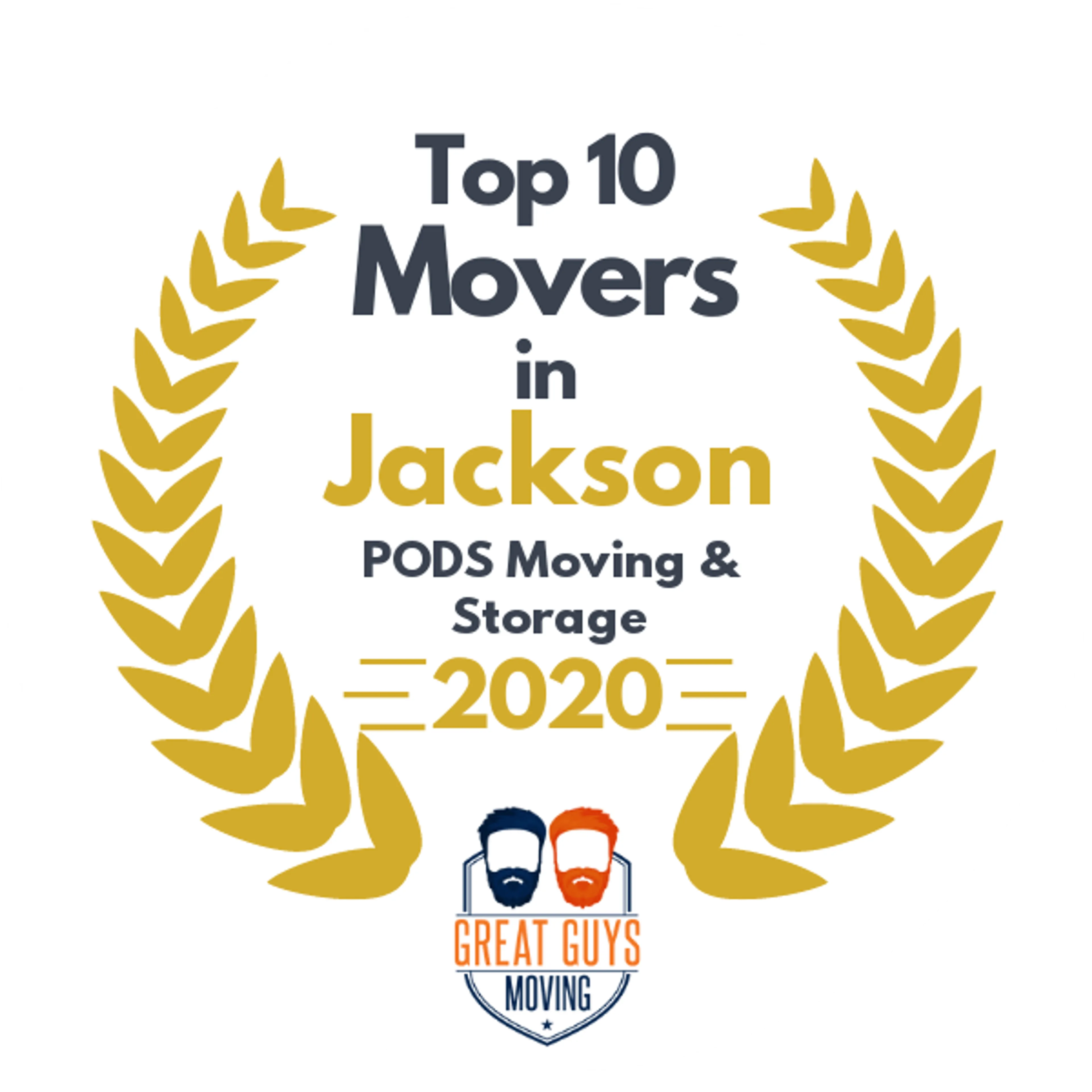 Top 10 Movers in Jackson, MS 2020 award