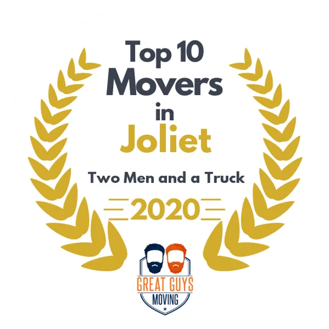 Top 10 Movers in Joliet, IL 2020 award