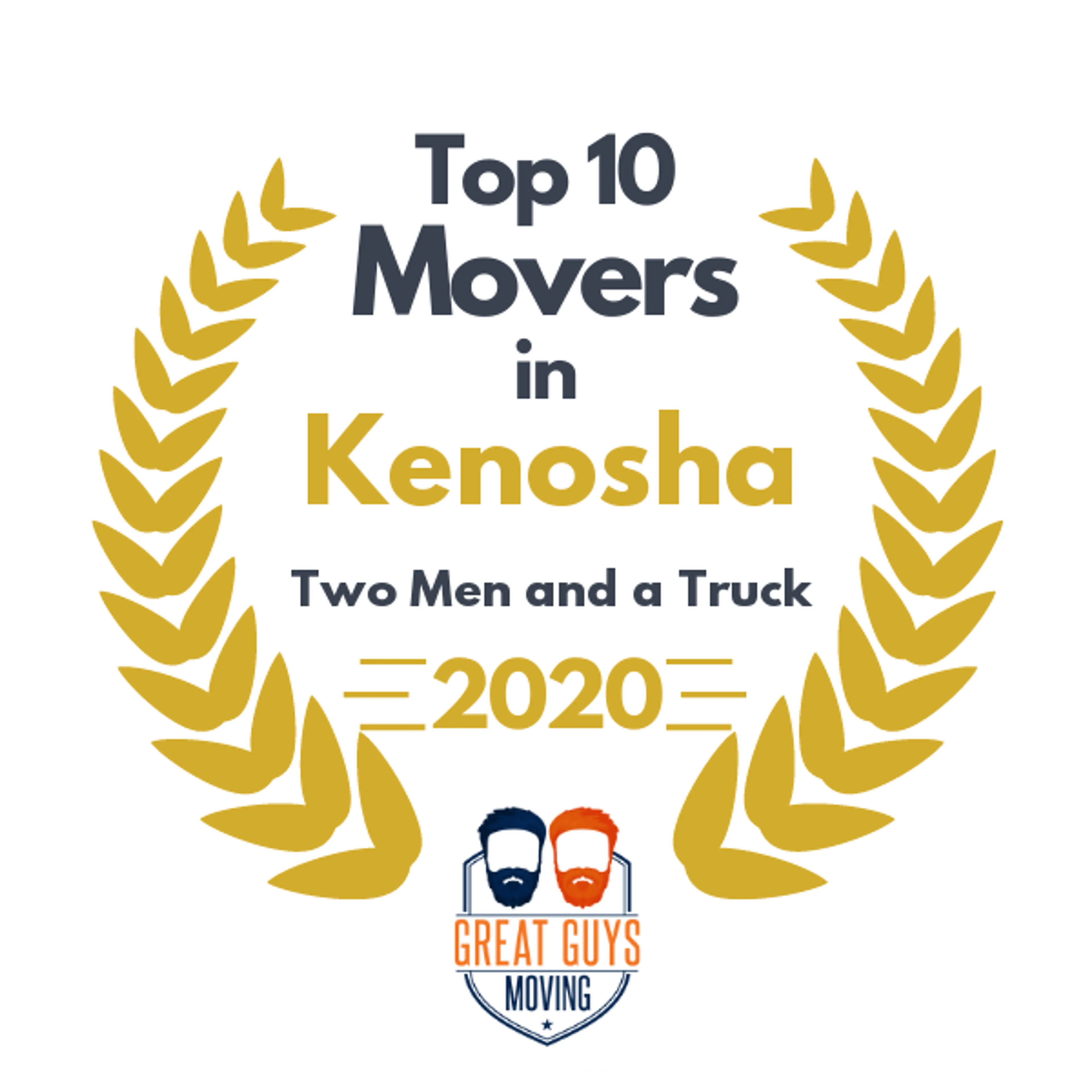 Top 10 Movers in Kenosha, WI 2020 award