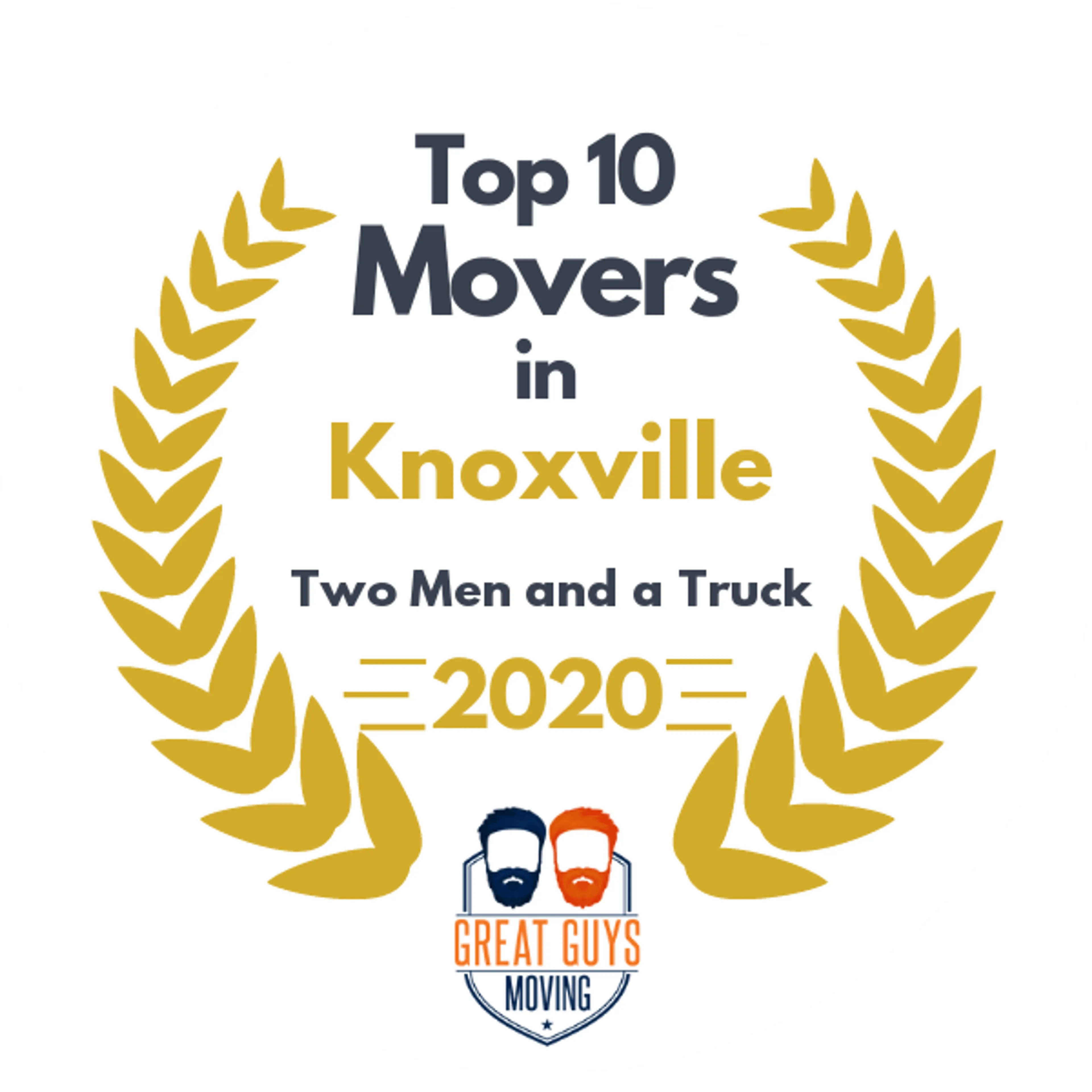 Top 10 Movers in Knoxville, TN 2020 award