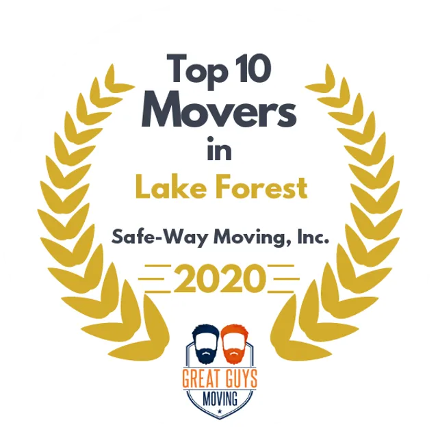 Top 10 Movers in Anaheim, CA 2020 award