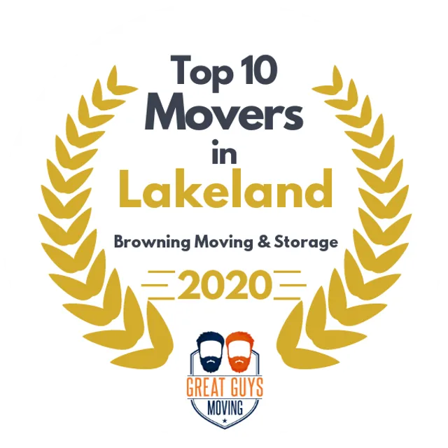 Top 10 Movers in Clearwater, FL 2020 award