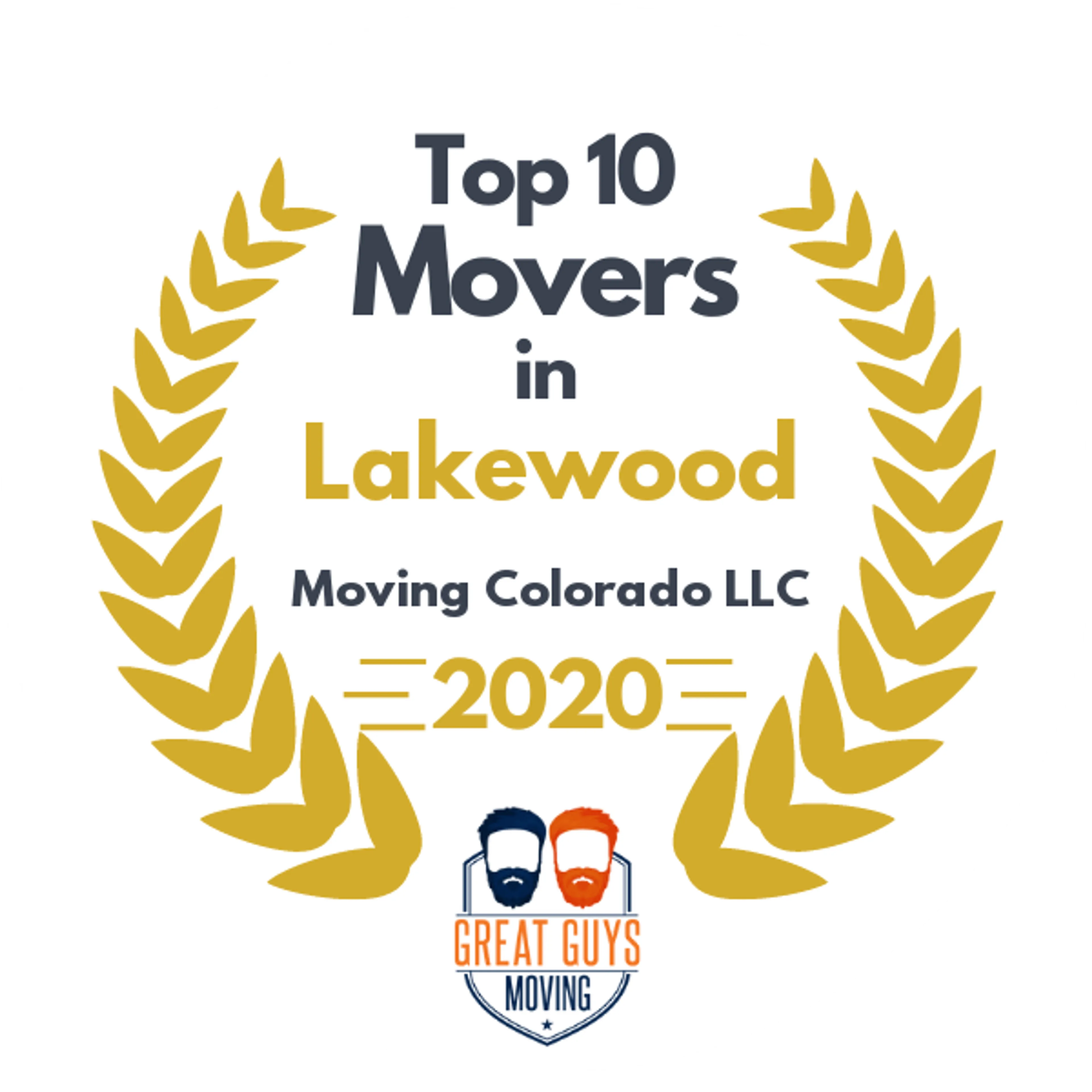 Top 10 Movers in Denver, CO 2020 award