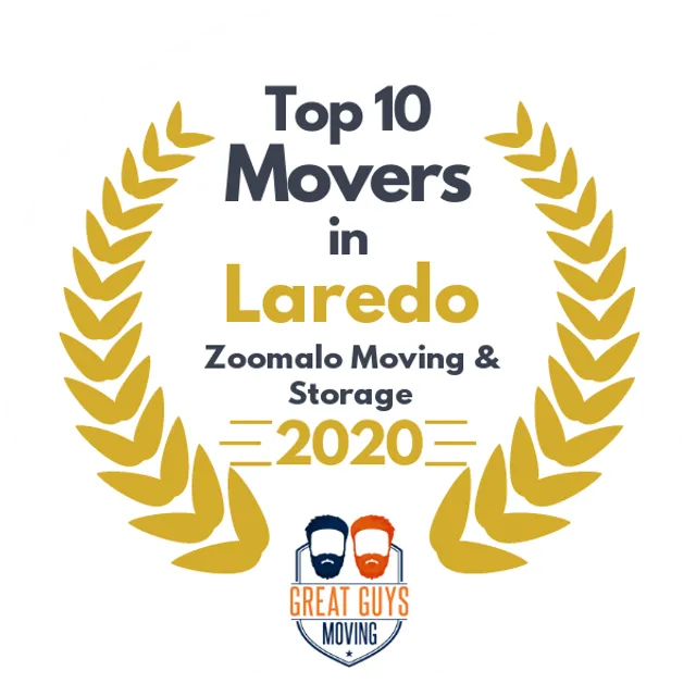 Top 10 Movers in Laredo, TX 2020 award