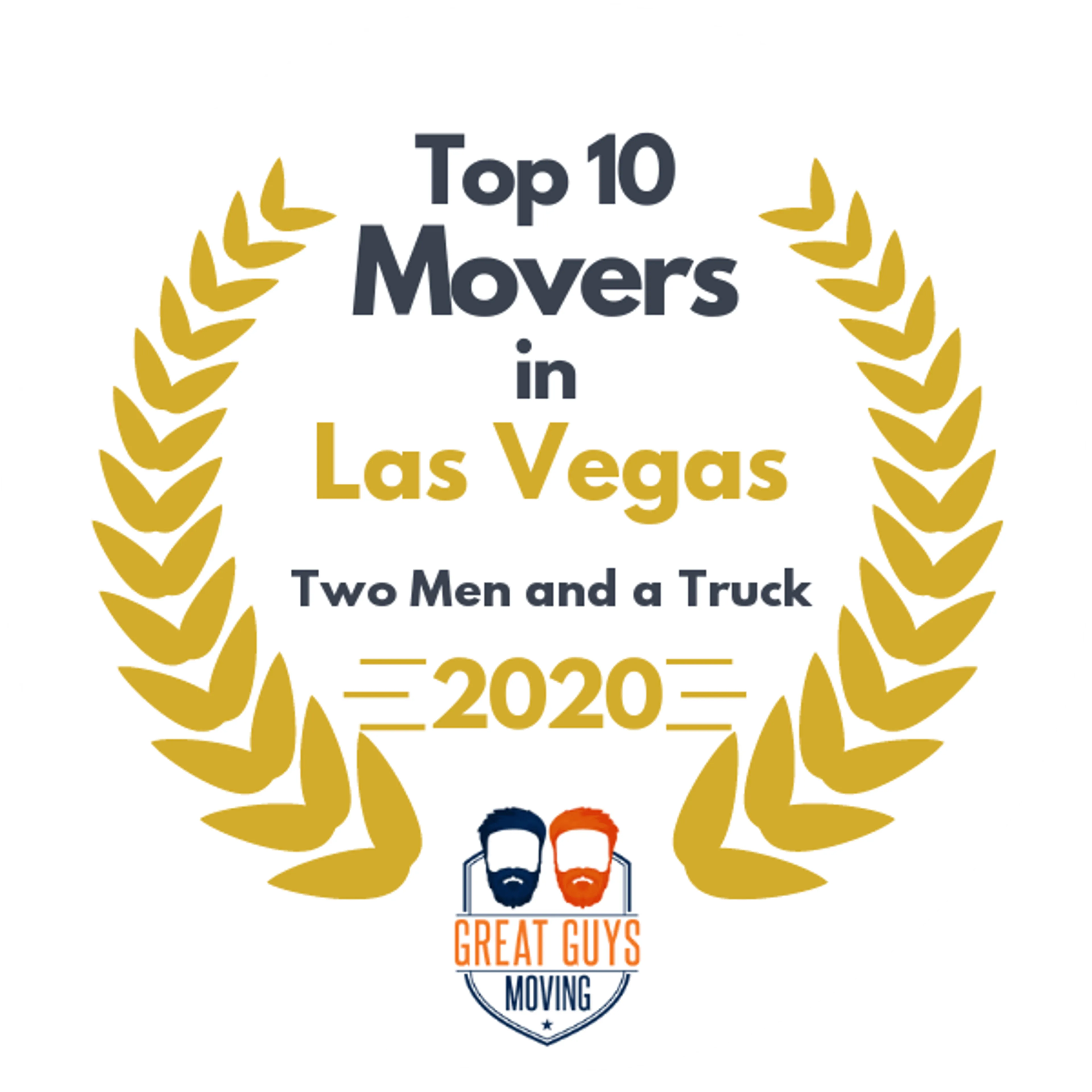 Top 10 Movers in Las Vegas, NV 2020 award