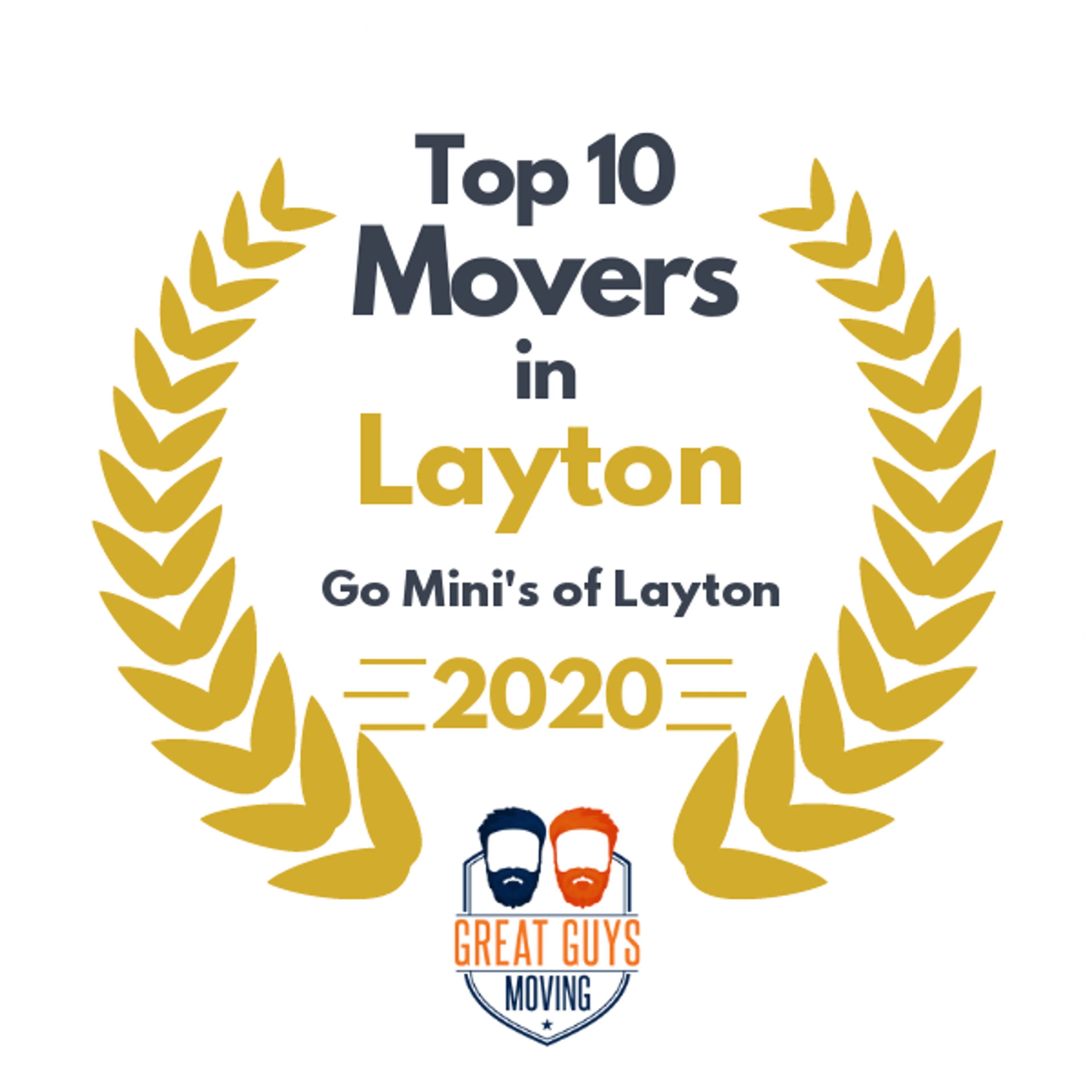 Top 10 Movers in Layton, UT 2020 award
