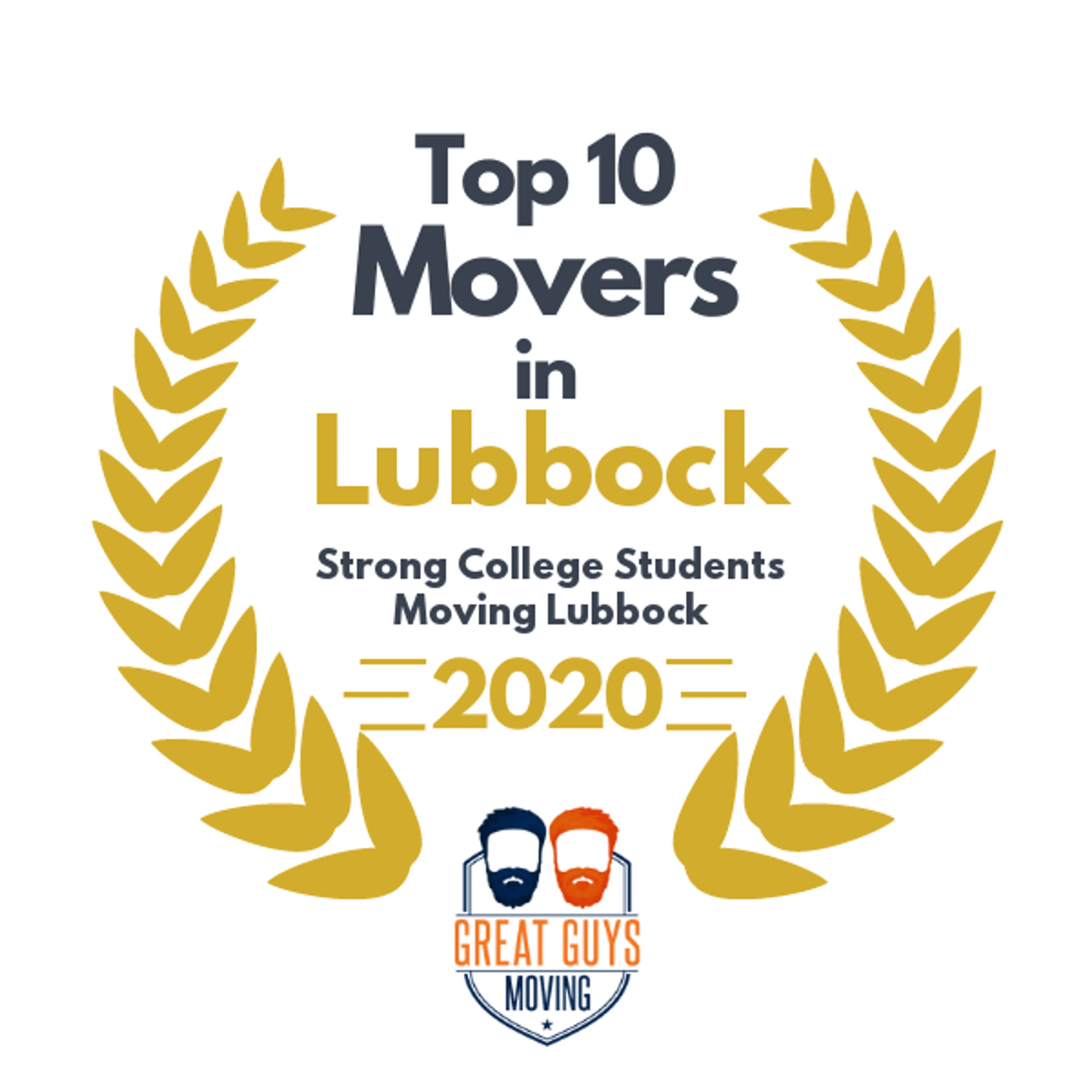 Top 10 Movers in Lubbock, TX 2020 award