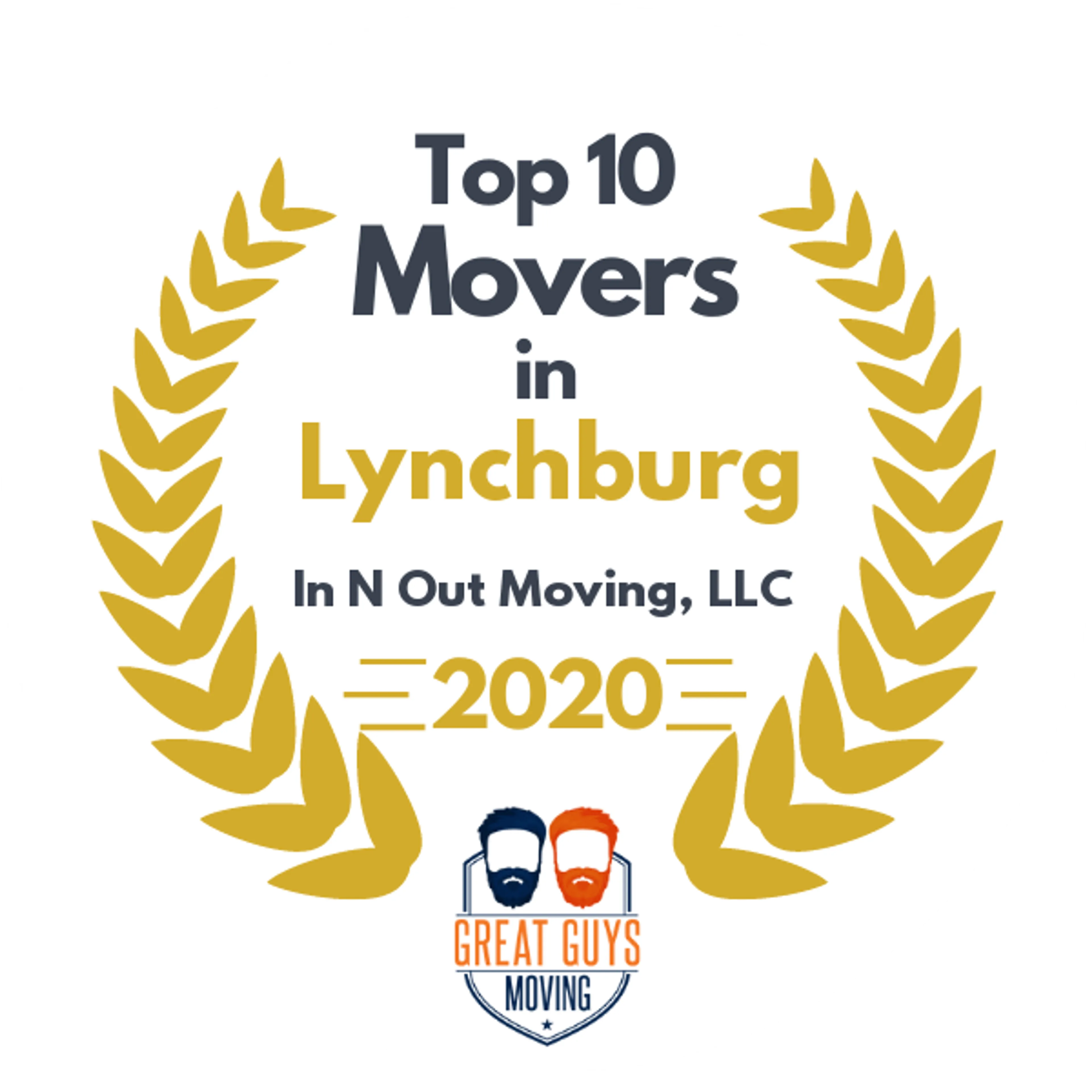 Top 10 Movers in Roanoke, VA 2020 award