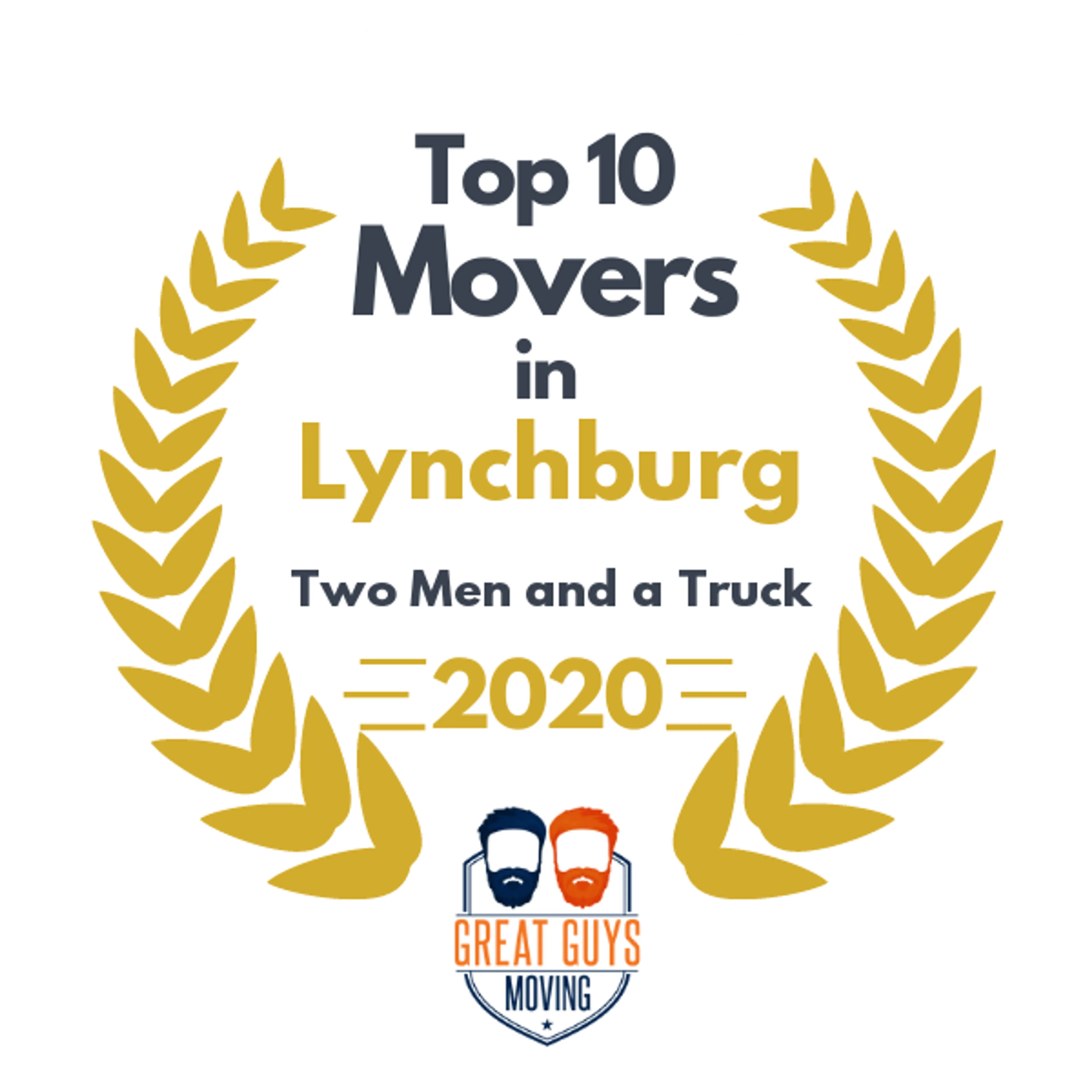 Top 10 Movers in Lynchburg, VA 2020 award